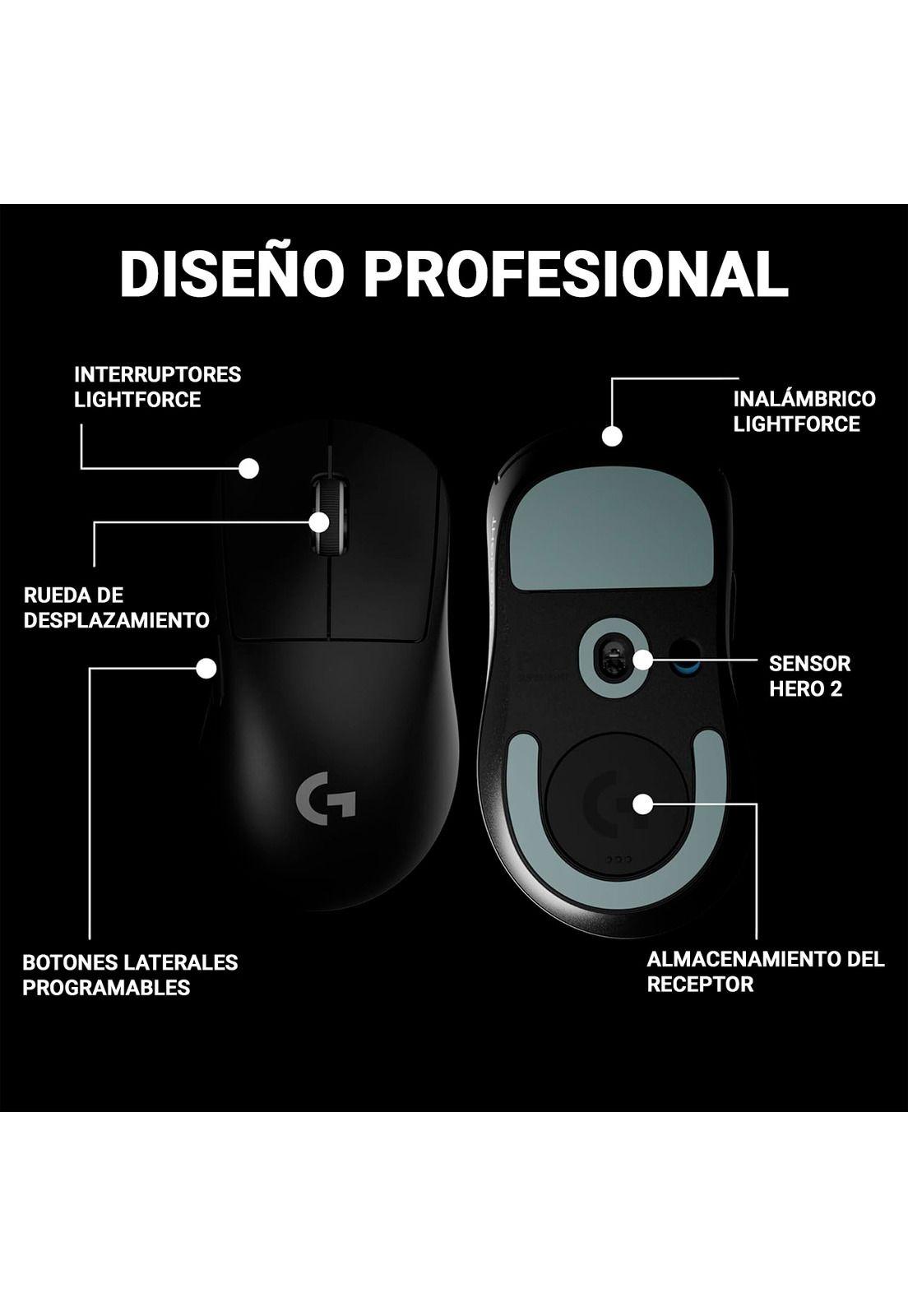 Mouse Gamer Logitech G Pro X Superlight 2 Negro-7