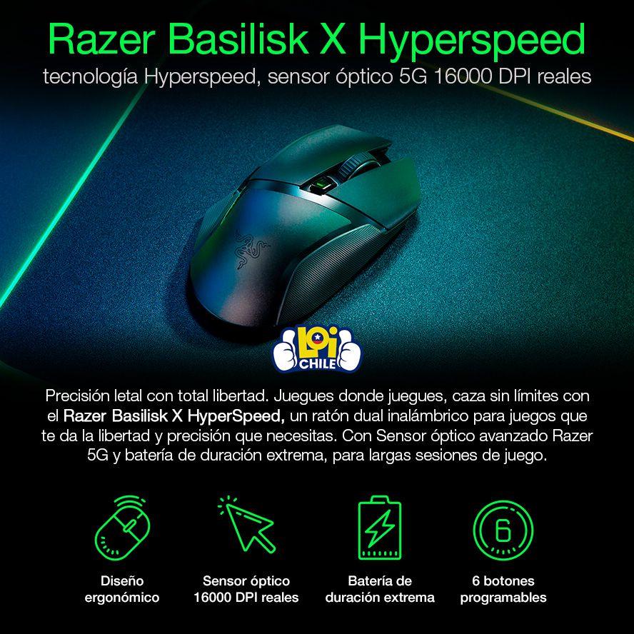 Mouse Gamer Inalámbrico Razer Basilik X Hyperseed FPS RGB-1