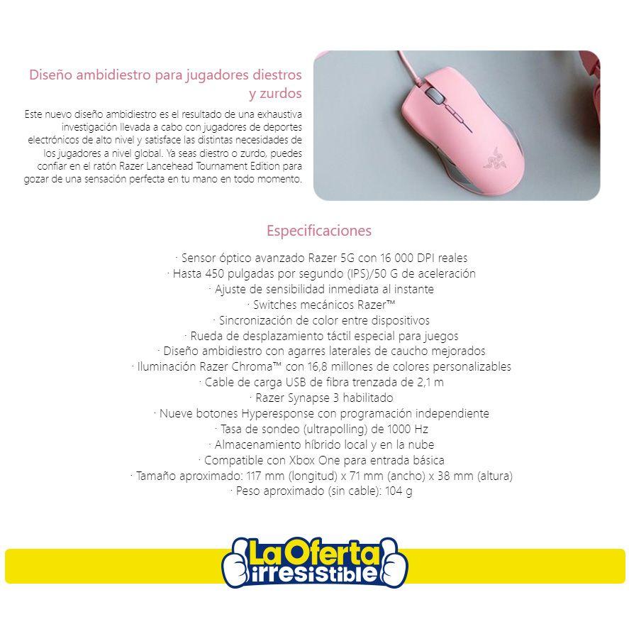 Mouse Gamer Razer Lancehead Tournament Edition Quartz Chroma-1