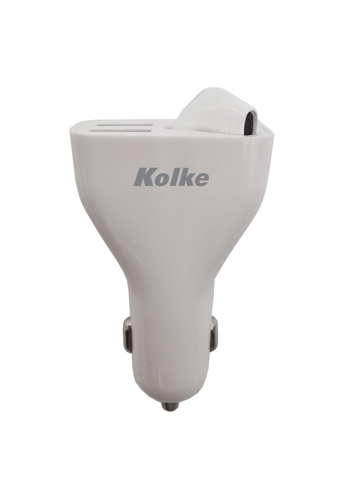 Cargador Para Auto Con Audífono 2 en 1 Bluetooth Kolke Loi-0