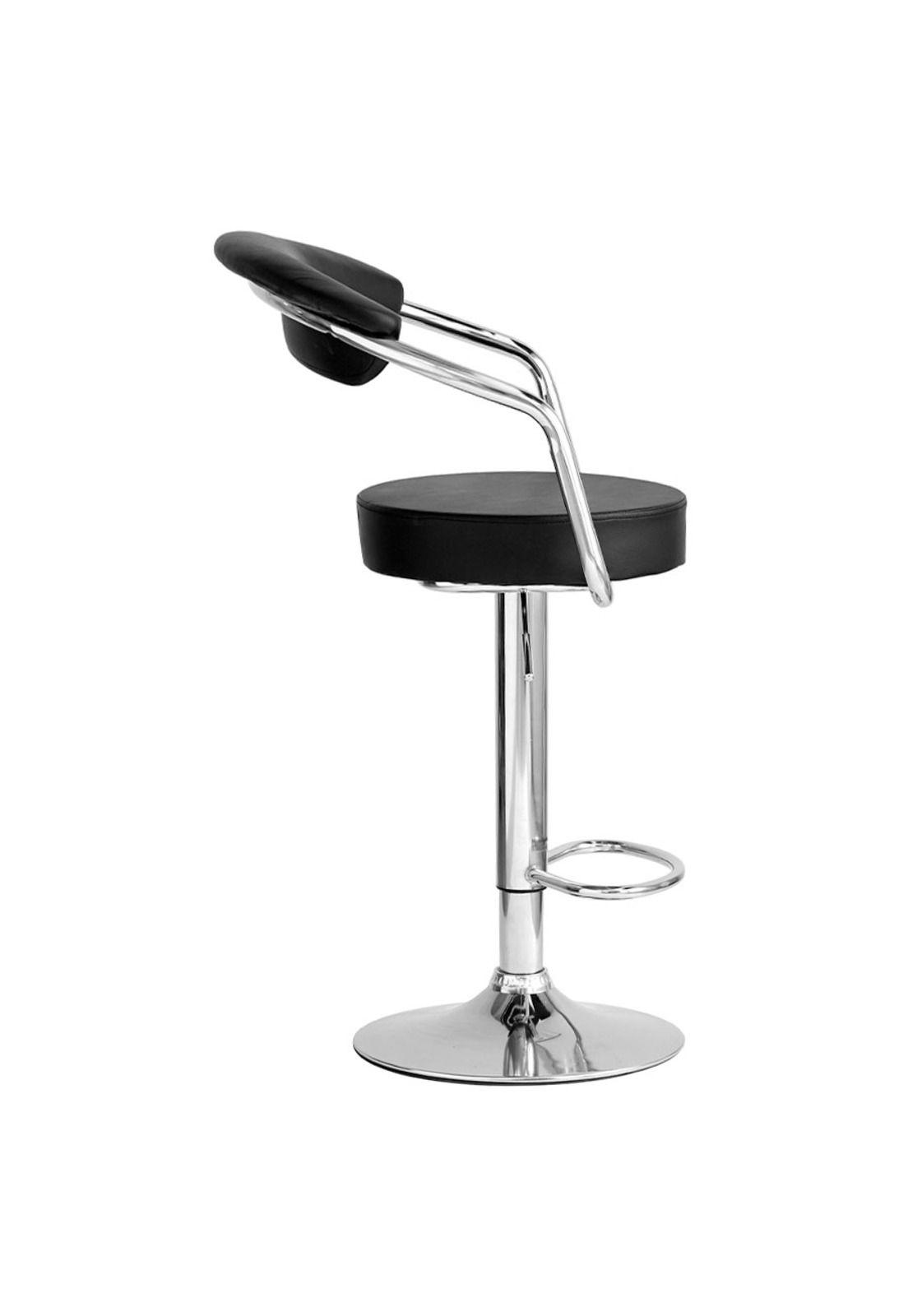 Silla Piso Bar Taburete con Respaldo Empoli Altura Ajustable-2
