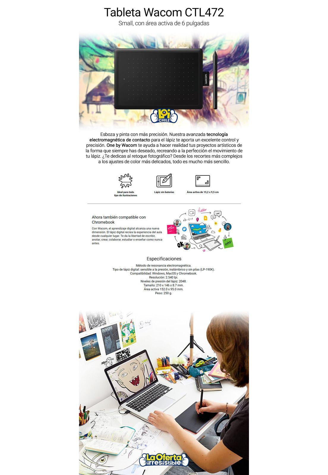 Tableta Digitalizadora WACOM Small CTL472-5