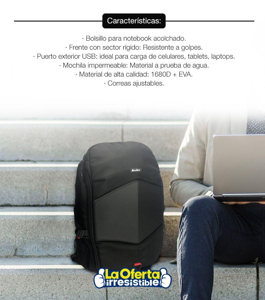 Mochila Gamer Kolke para Notebook Hasta 17,3' + Consola-3