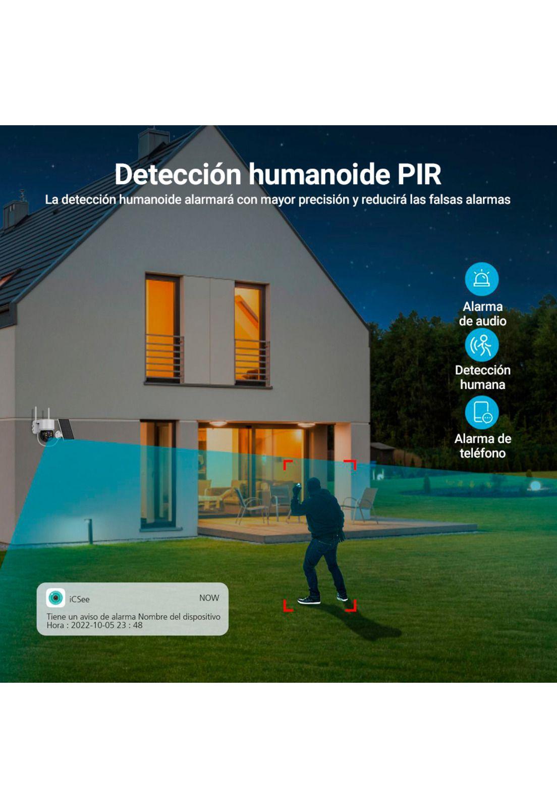 Cámara de Seguridad Inalámbrica Kolke 4MP Solar y Batería-5