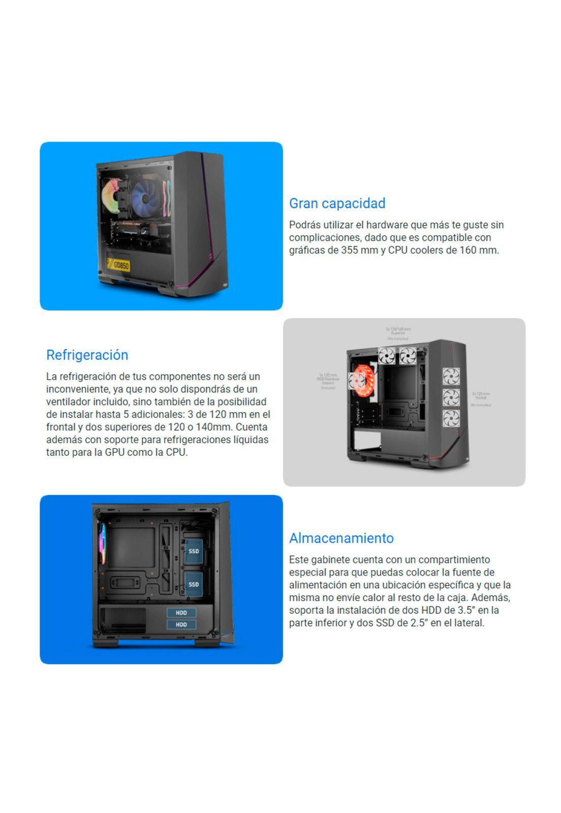 Gabinete Gamer Nox Infinity Alpha ARGB-3
