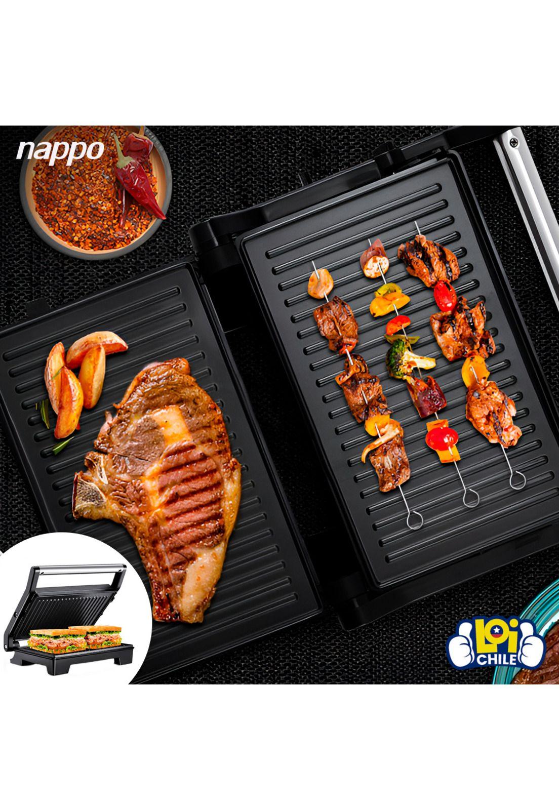 Sandwichera Grill Doble Nappo Panini Parilla 1000w-3