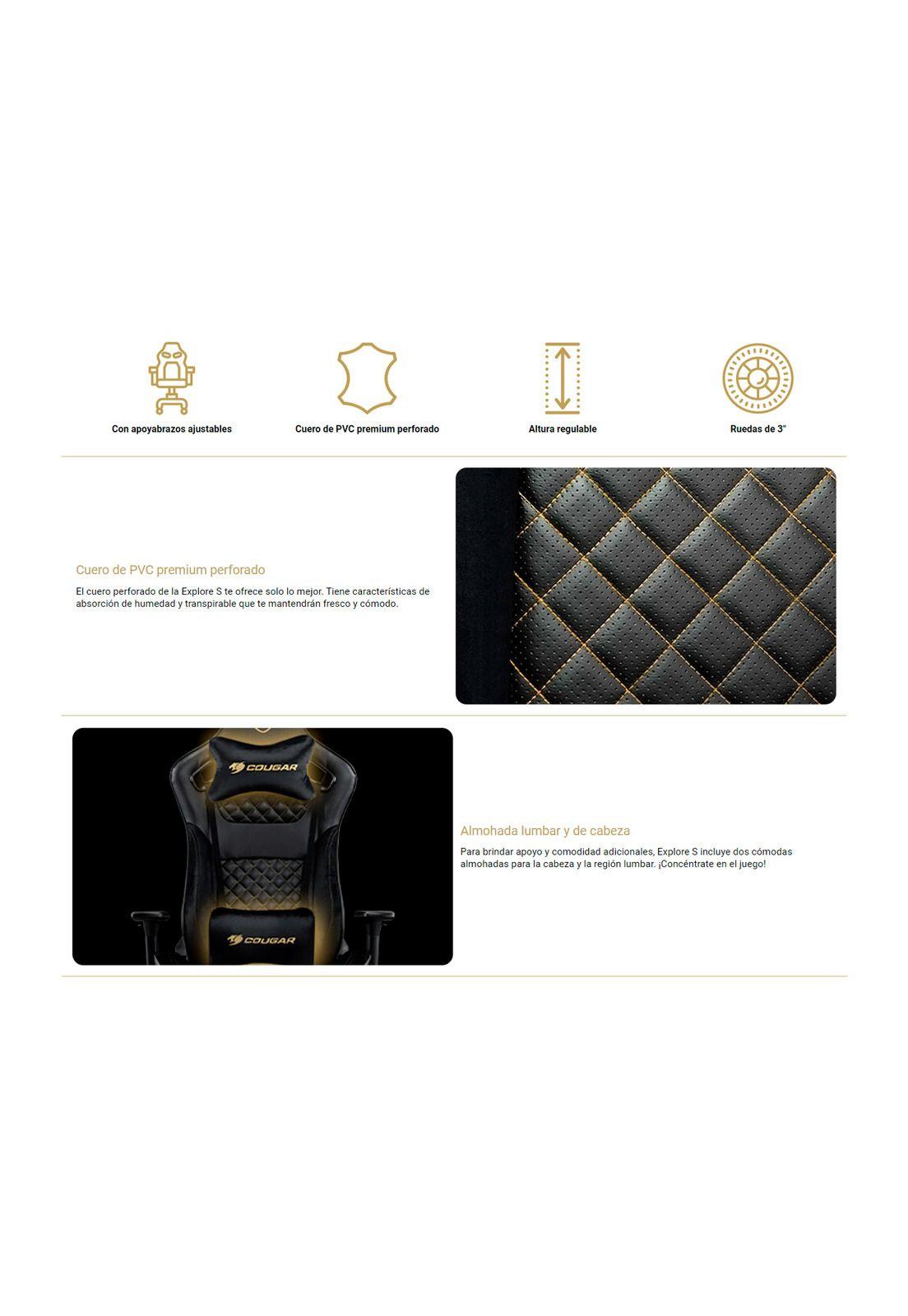 Silla Gamer Cougar Explore S Royal Ergonómica Reclinable-2