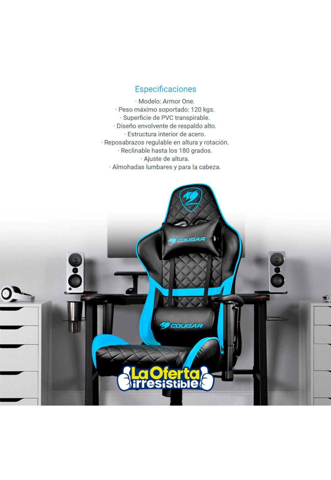 Silla Gamer Cougar Armor One Sky Blue-4
