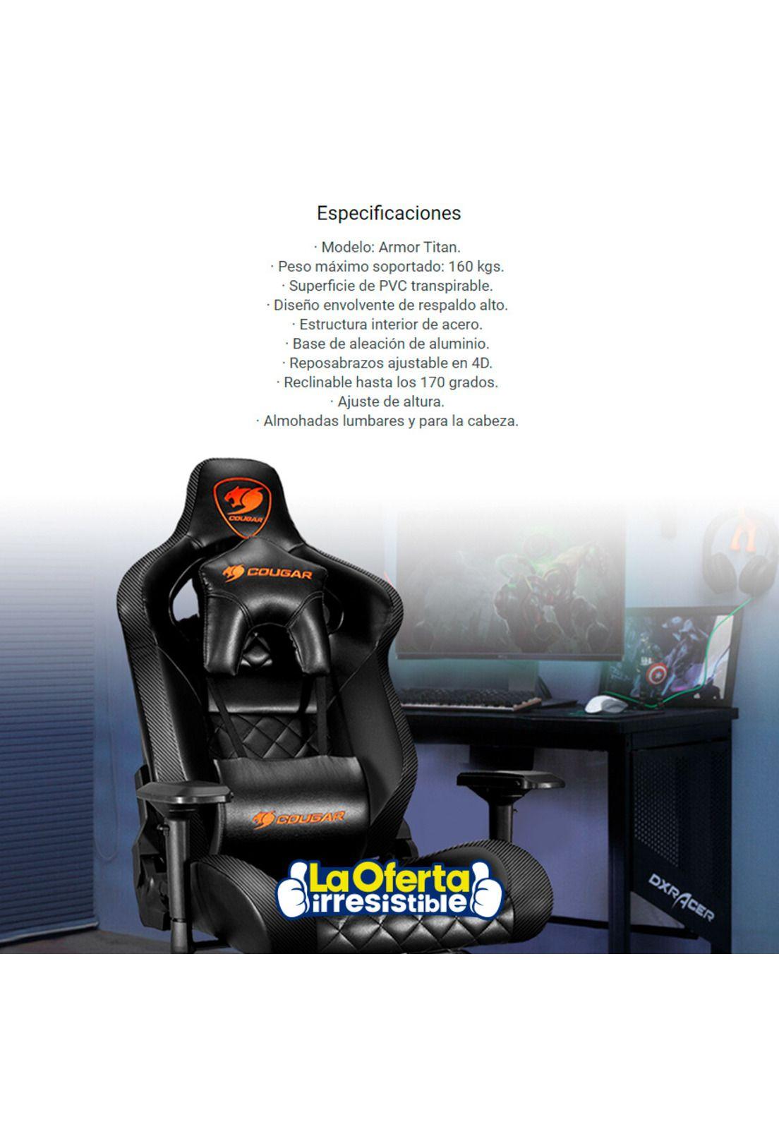 Silla Gamer Cougar Titan Black-3