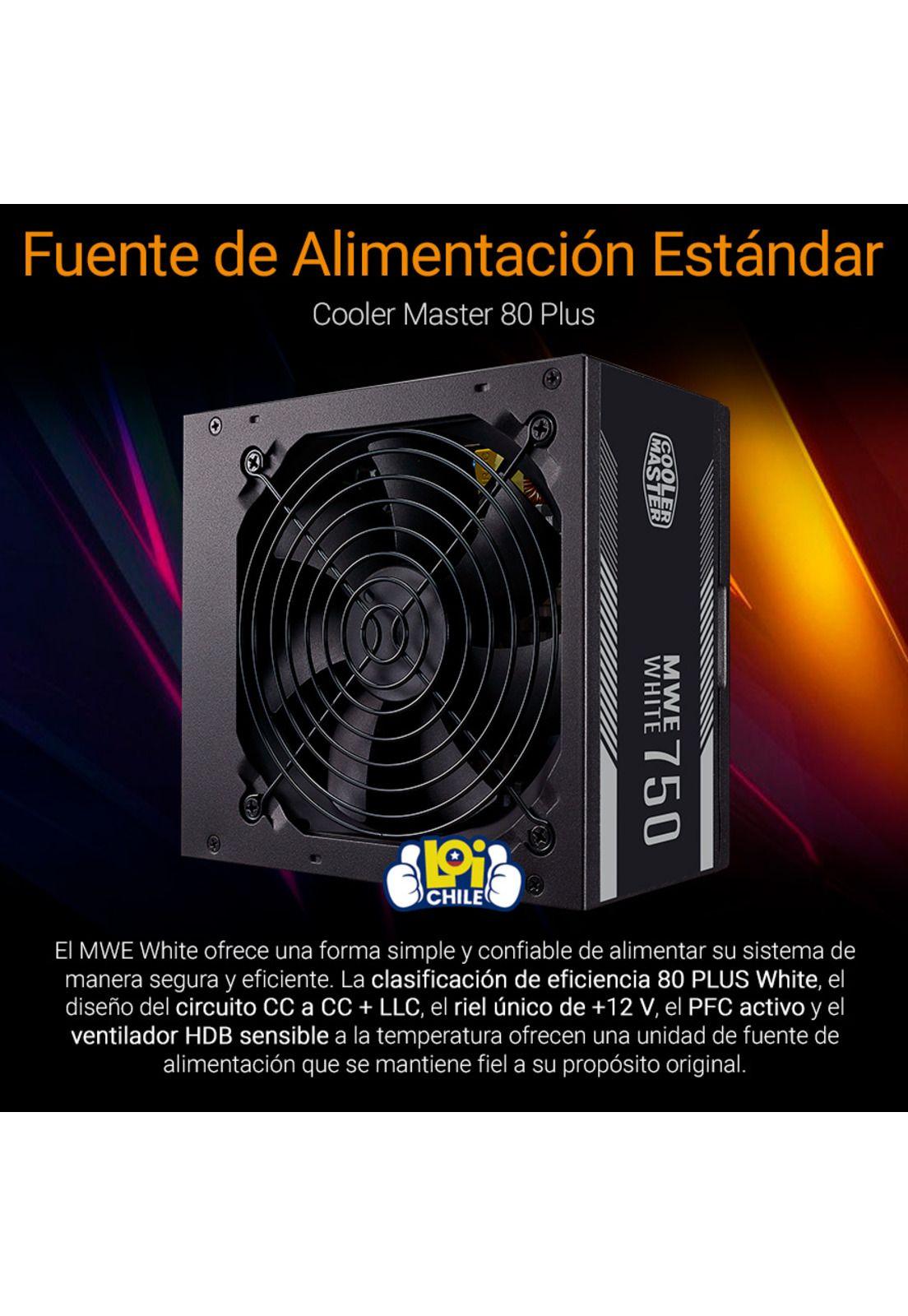 Fuente De Poder Estandar Cooler Master MWE White 750 80 Plus-1