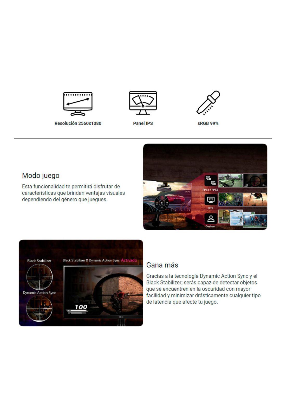 Monitor Gamer Ultrawide LG 25' FHD-2