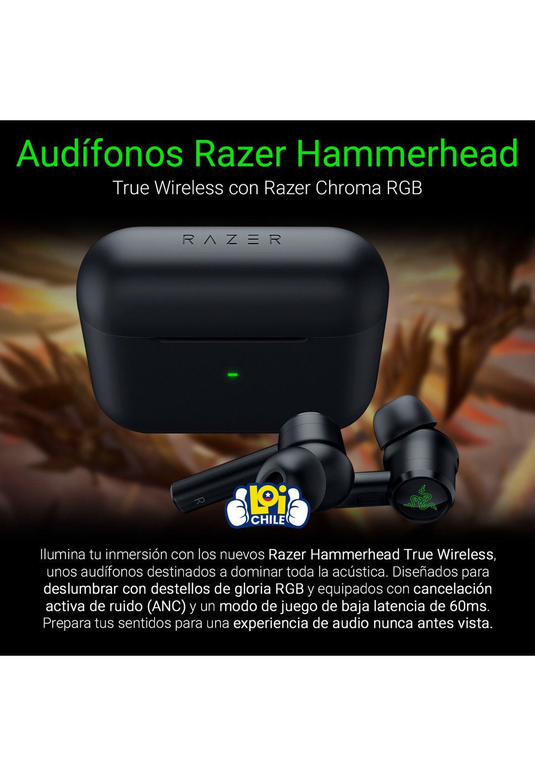 Audífonos Gamer Bluetooth Razer Hammerhead TW 2021 RGB-5