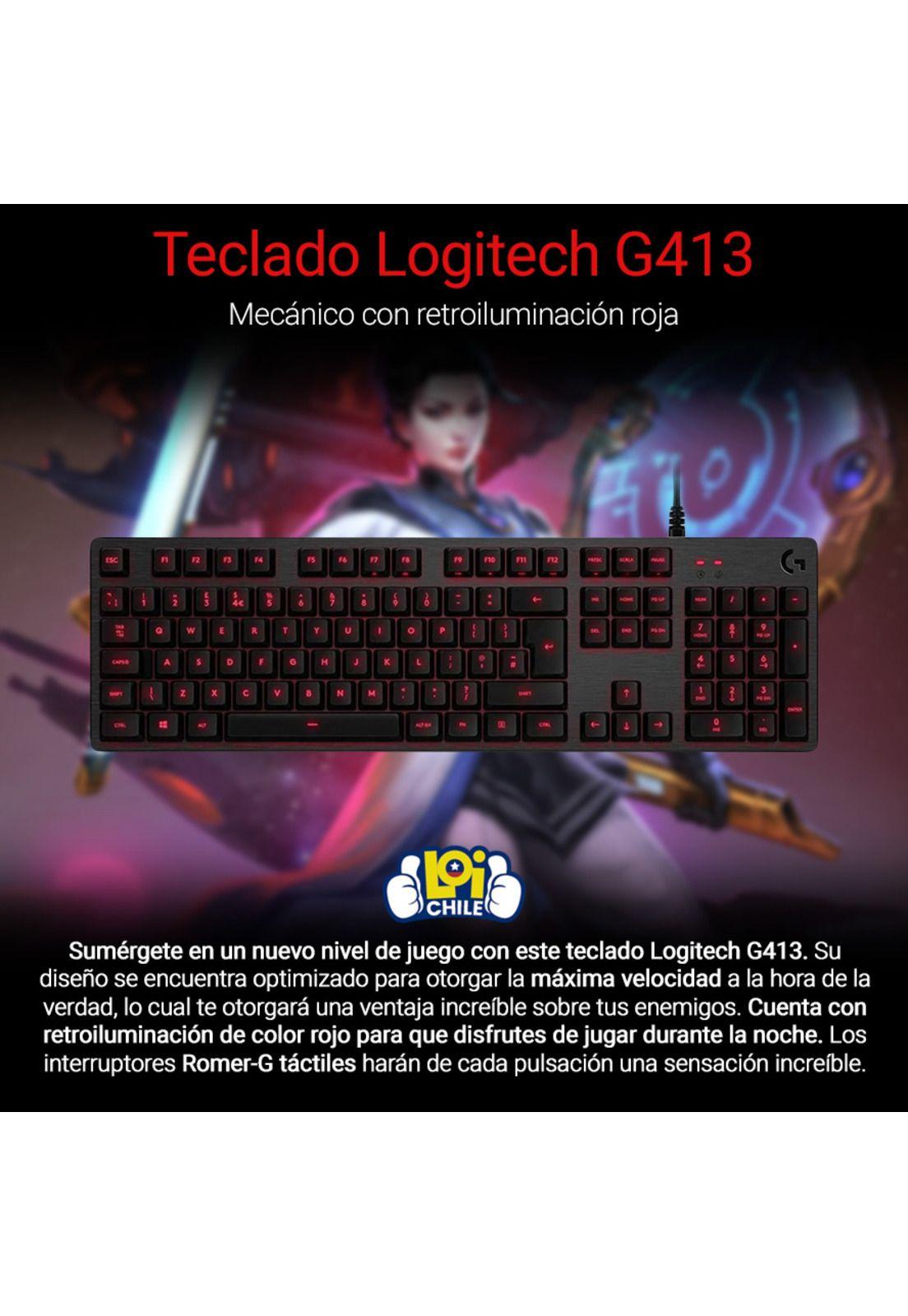 Teclado Gamer Mecanico Logitech G413 Carbon-1