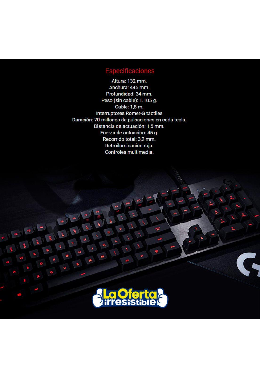 Teclado Gamer Mecanico Logitech G413 Carbon-4