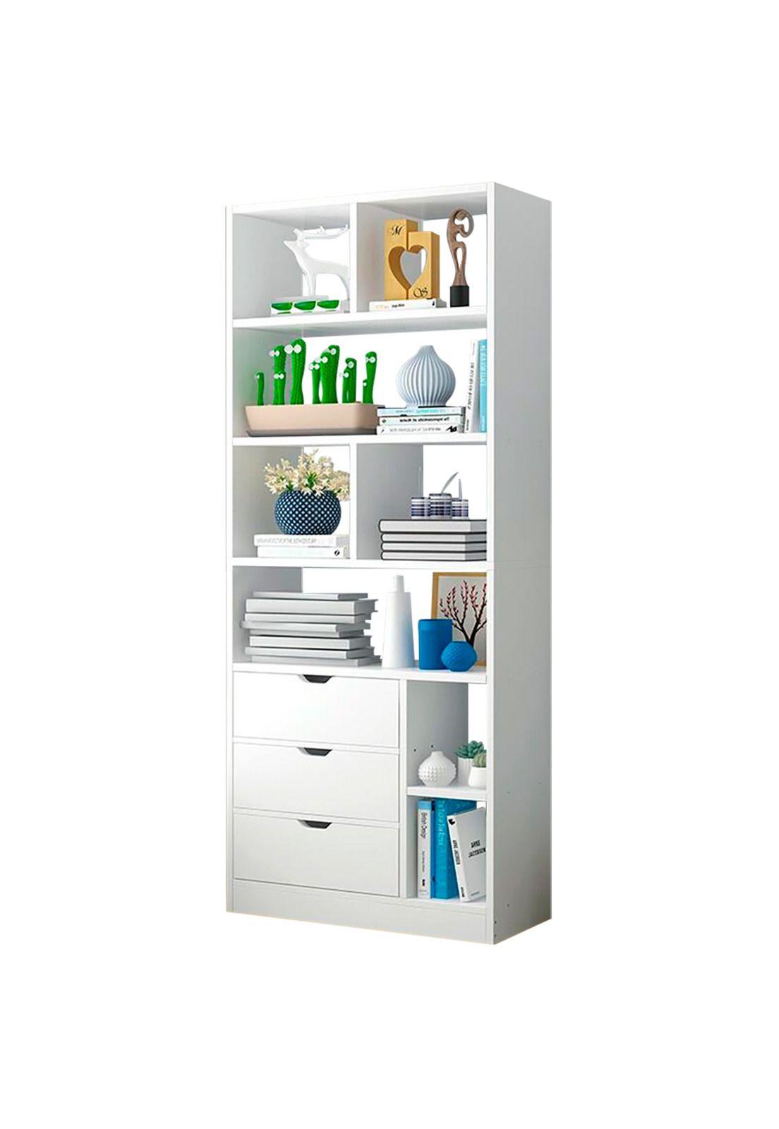 Biblioteca con 3 Cajones Blanca Empoli-0