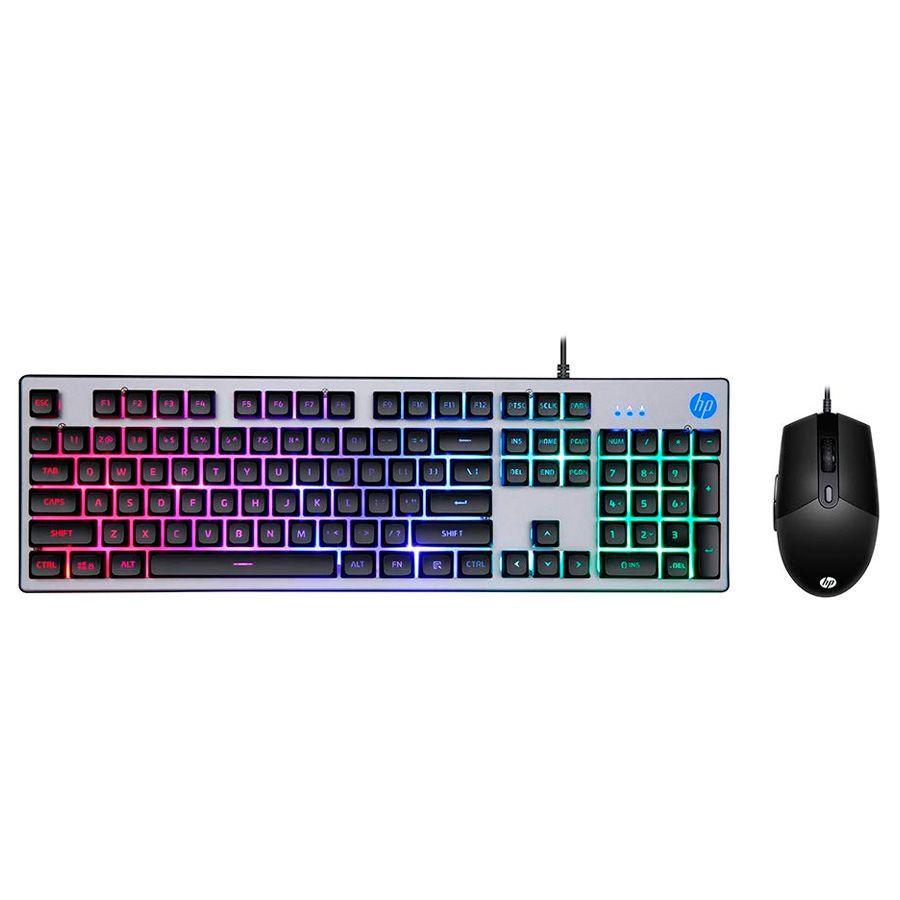 Kit Gamer HP Teclado Retroiluminado + Mouse Gamer DPI Ajustable KM300F-0