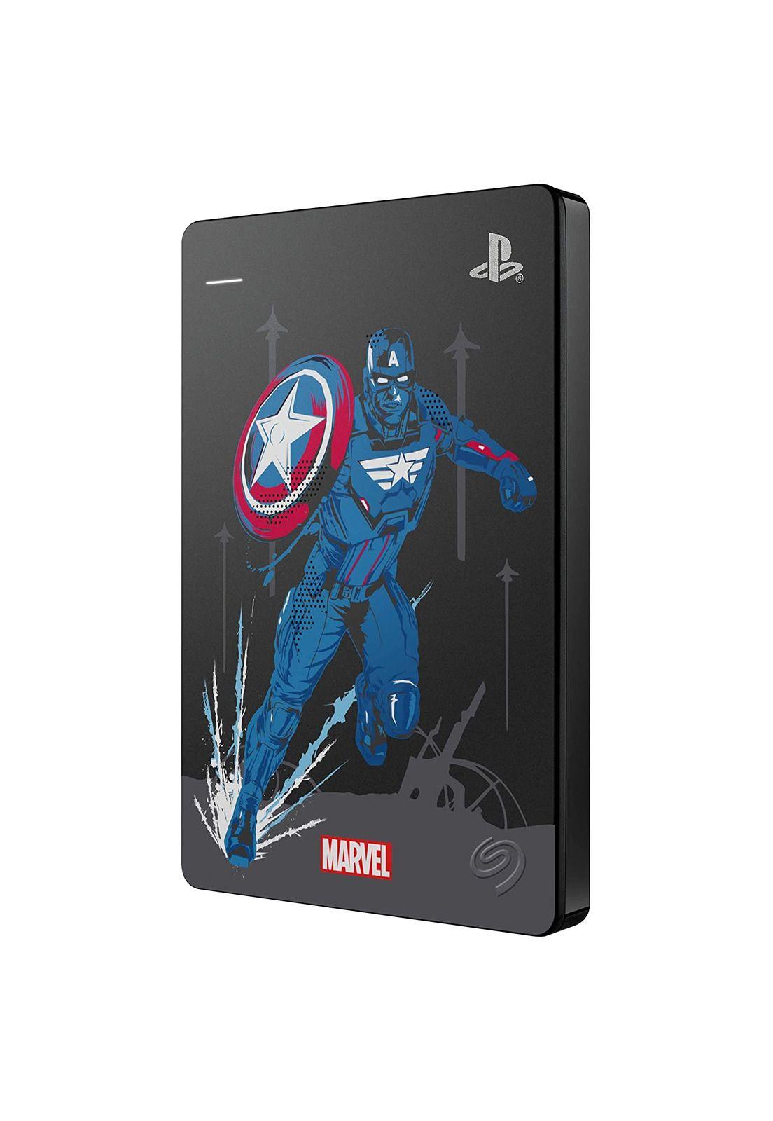 Disco Duro Externo Seagate Marvel Capitan America Ps4 2Tb 2.5' Usb 3.1-0