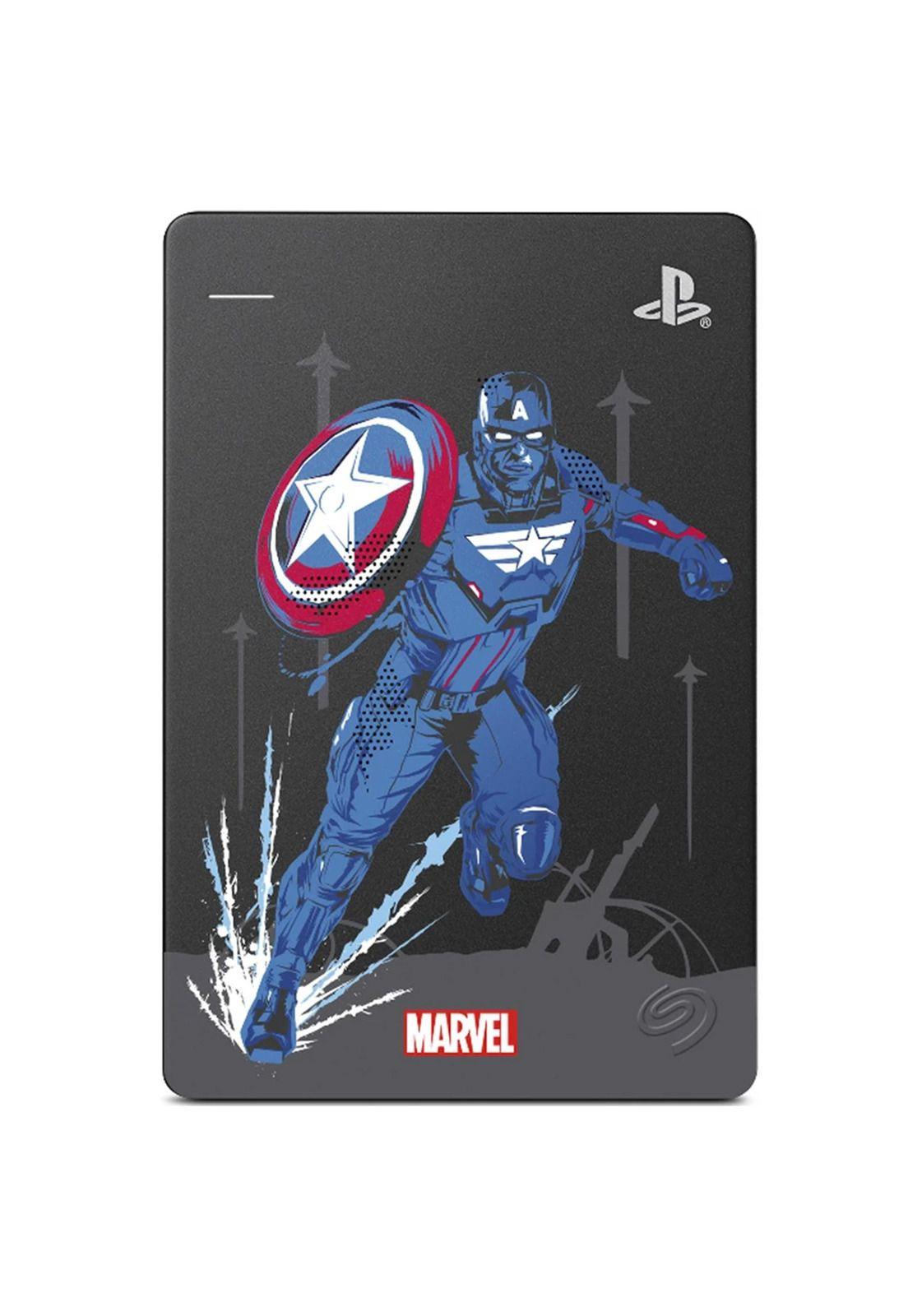 Disco Duro Externo Seagate Marvel Capitan America Ps4 2Tb 2.5' Usb 3.1-4