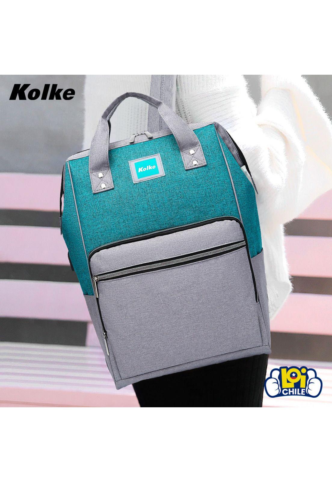 Mochila para Notebook Kolke Impermeable con Puerto USB-3