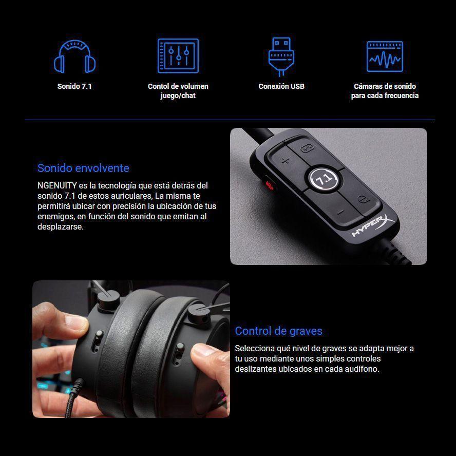 Audifonos Gamer HyperX Cloud Alpha S 7.1-2