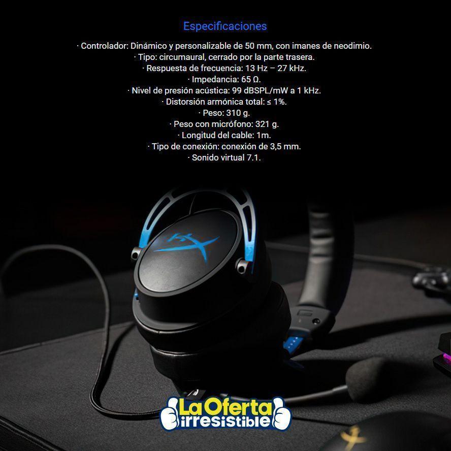 Audifonos Gamer HyperX Cloud Alpha S 7.1-4