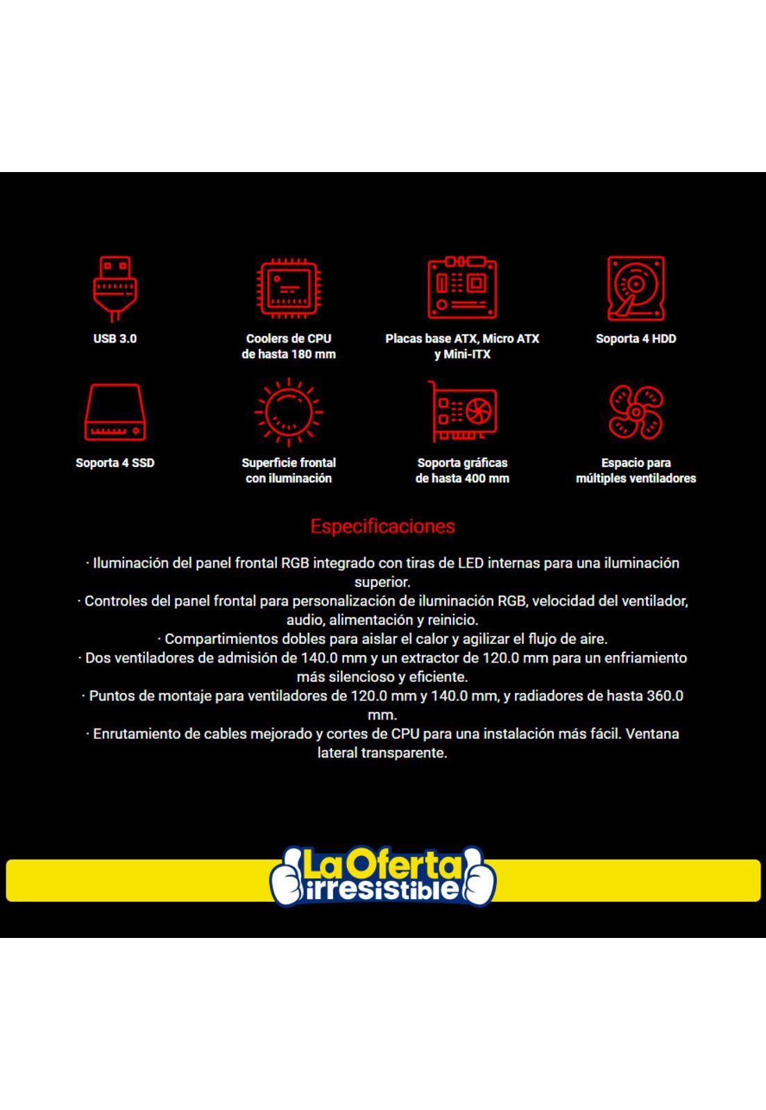 Gabinete Gamer Riotoro CR1288 Full Tower RGB-2