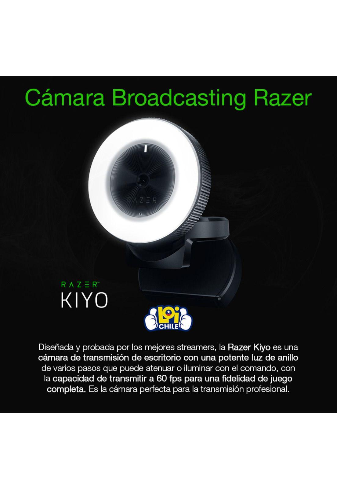 Cámara Web Streaming Gamer Razer Kiyo USB 4MP-1