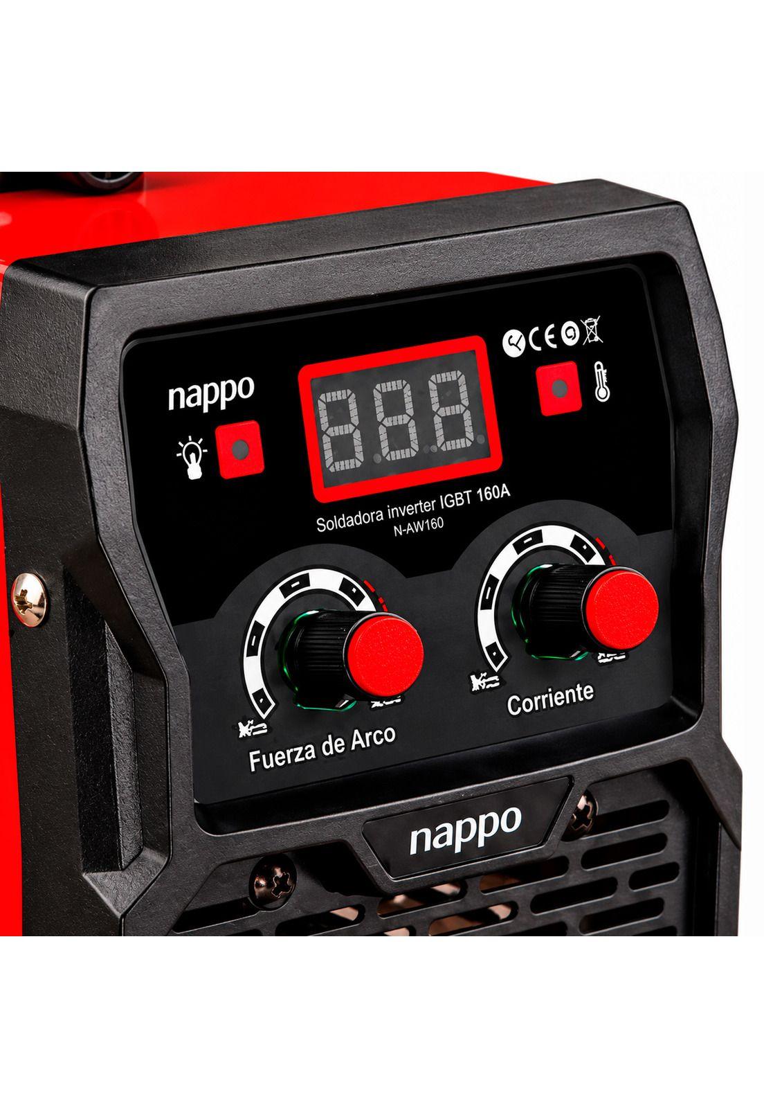 Soldadora Inverter Nappo 200A Incluye Mascara y Accesorios-4