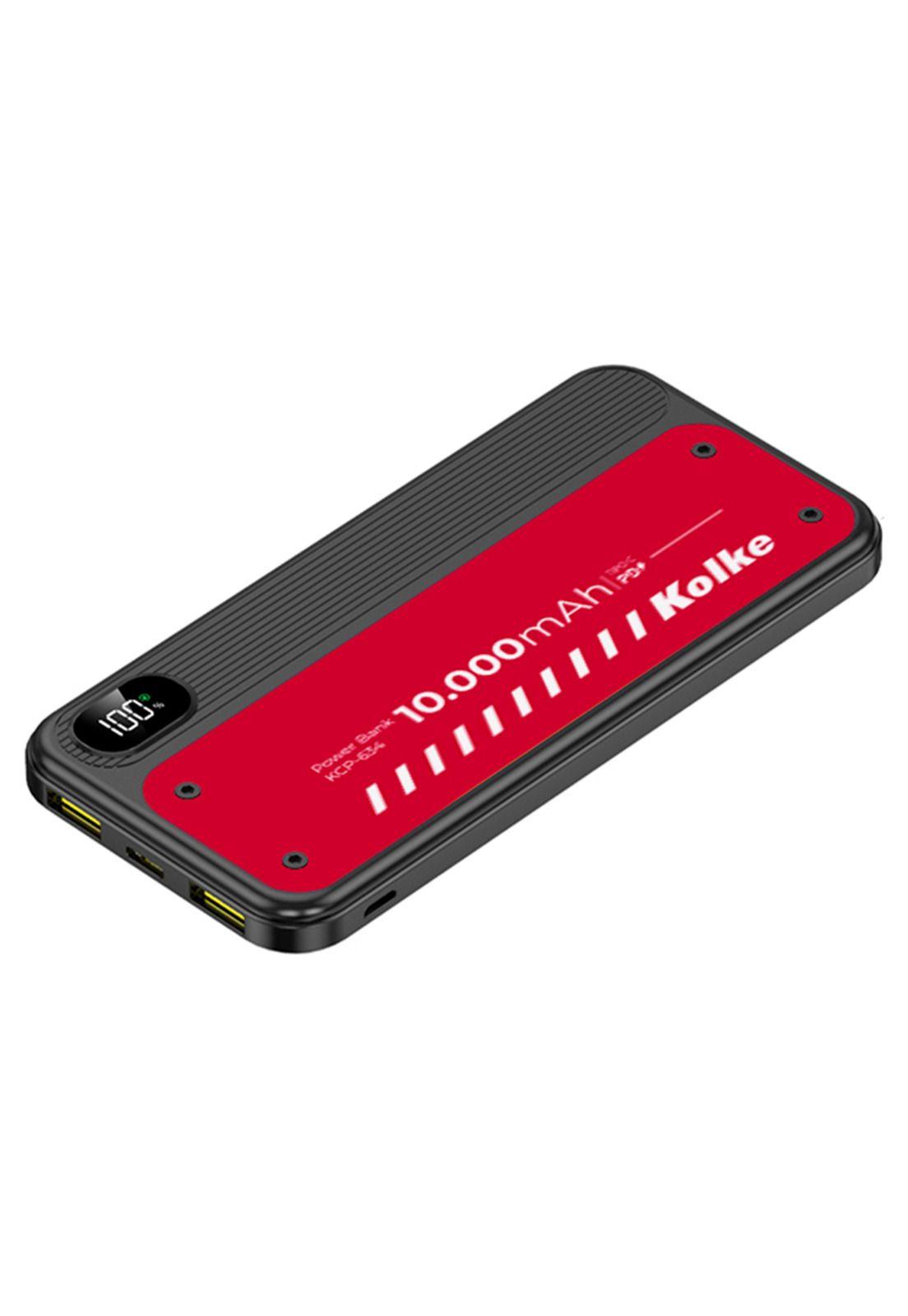 Batería Externa Power Bank Kolke 10000mAH Carga Rápida Negro-1