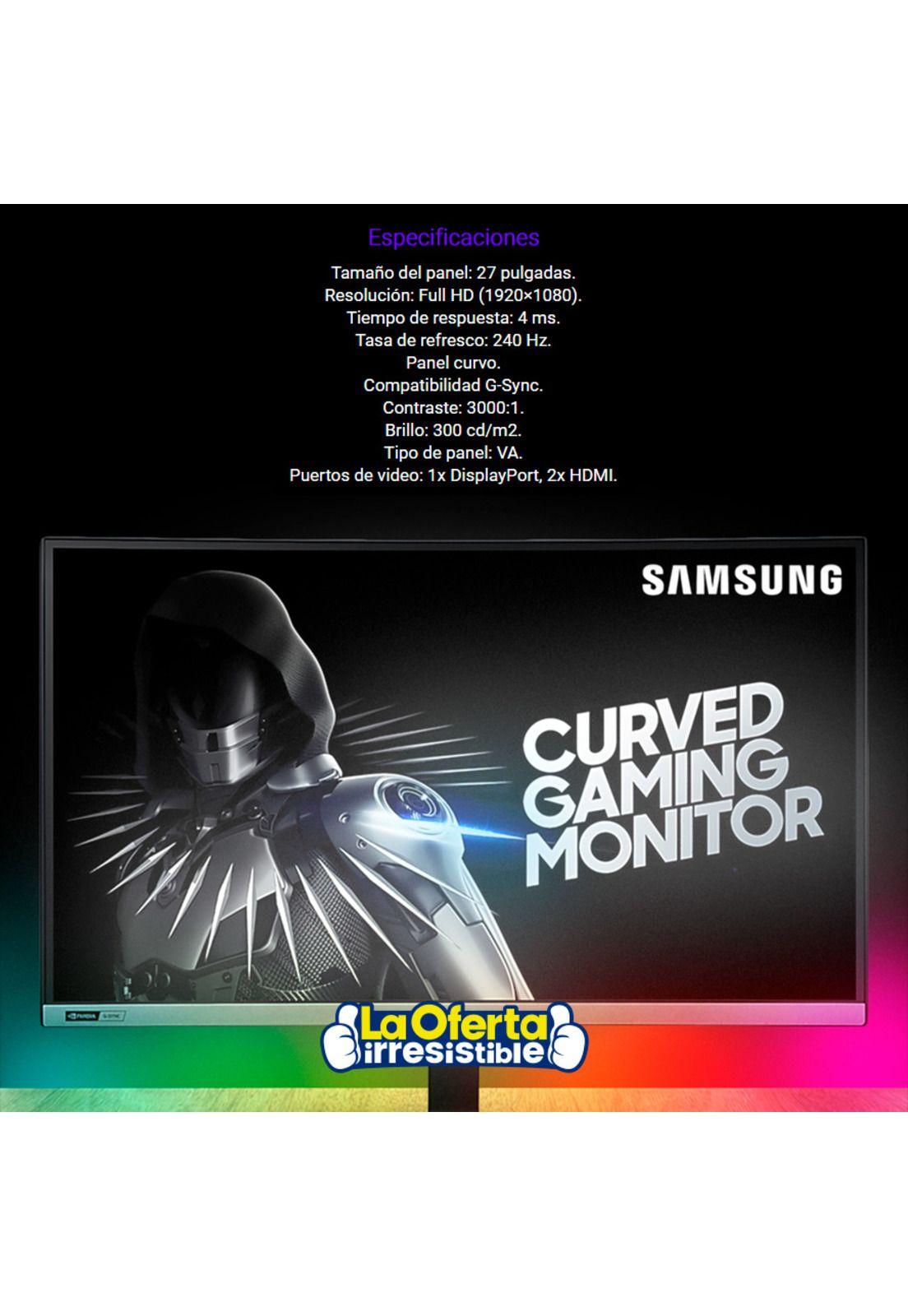 Monitor Gamer Curvo Samsung 27" 240hz-4
