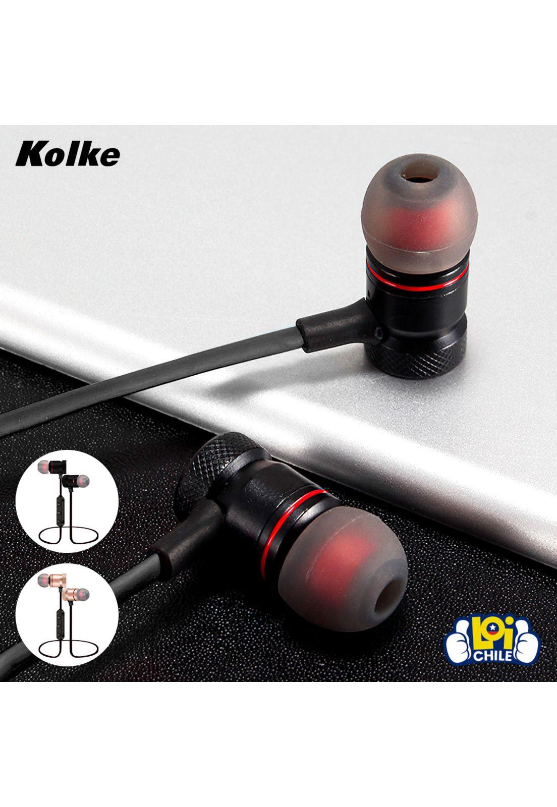 Audífonos Bluetooth Deportivos Recargables Kolke Dorado-3