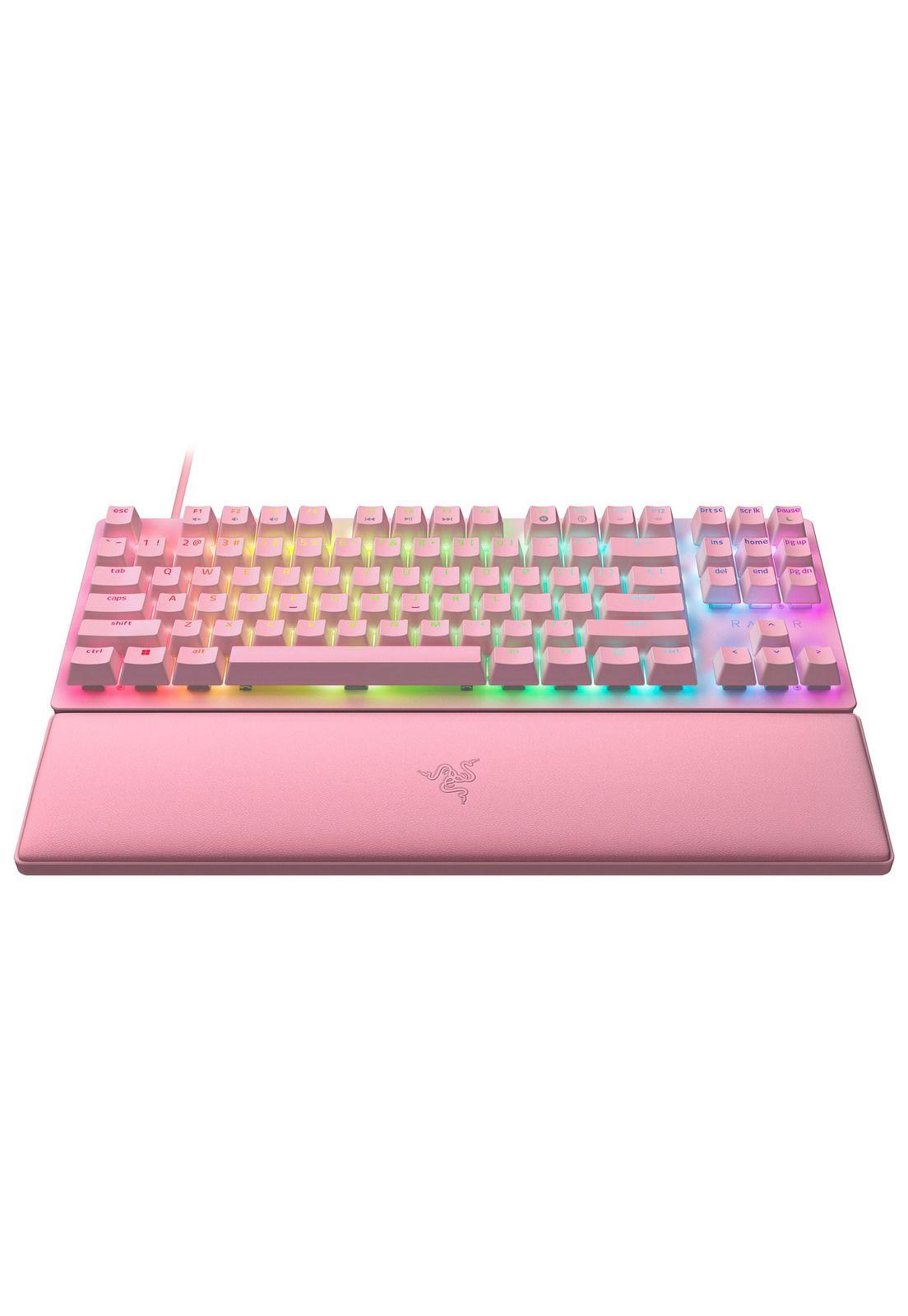 Teclado Gamer Razer Huntsman V2 TKL Quartz Red Switch US-1