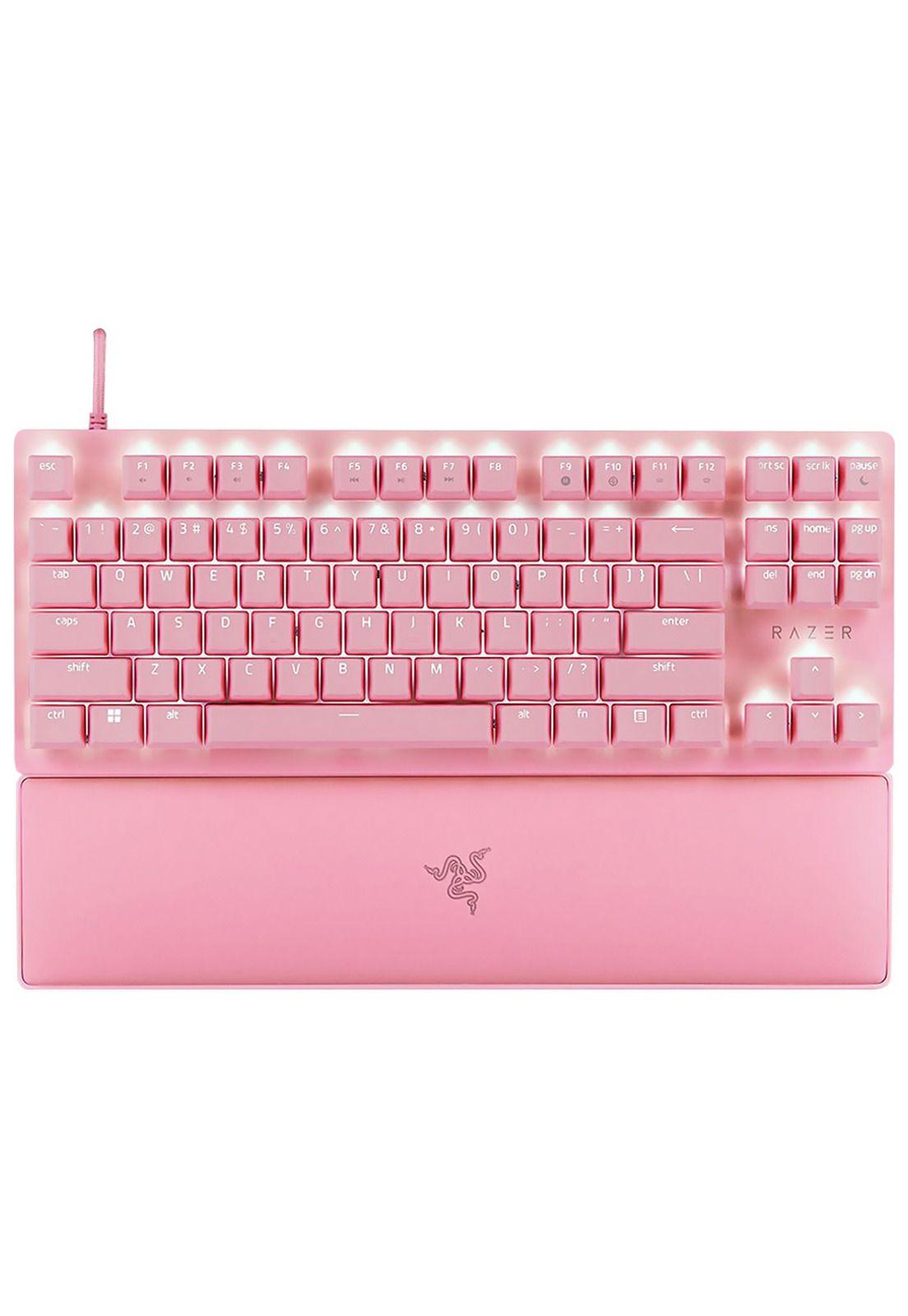 Teclado Gamer Razer Huntsman V2 TKL Quartz Red Switch US-3