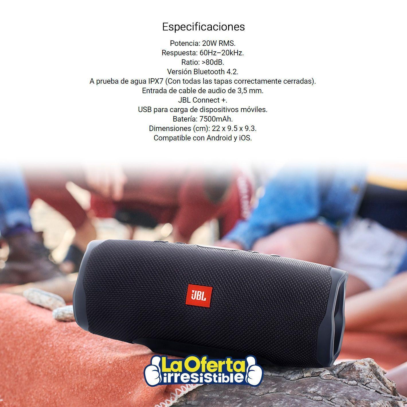 Parlante Bluetooth Jbl Charge 4 Waterproof-4