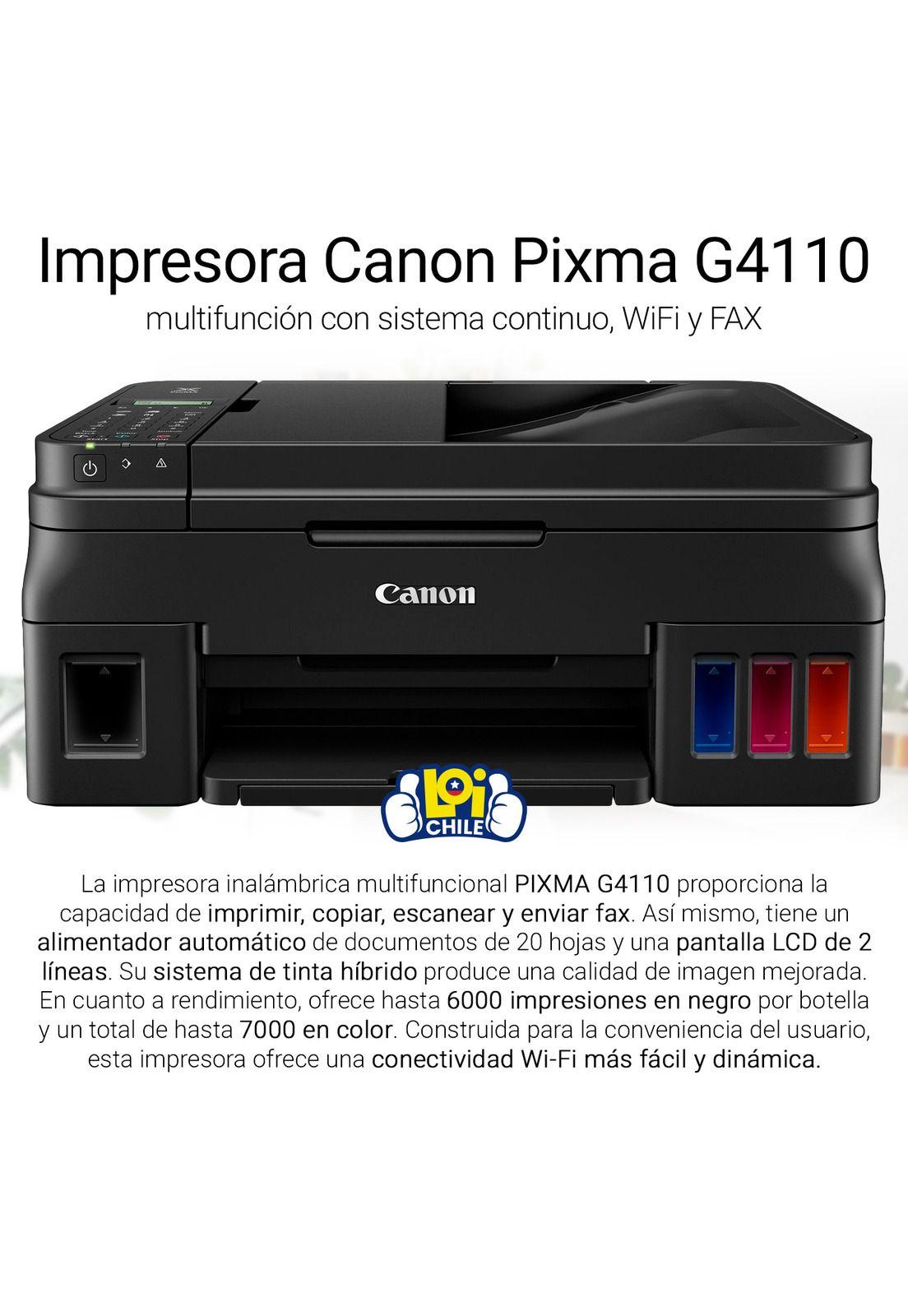 Impresora Multifuncional Copiadora Canon Pixma G4110 Wifi-1