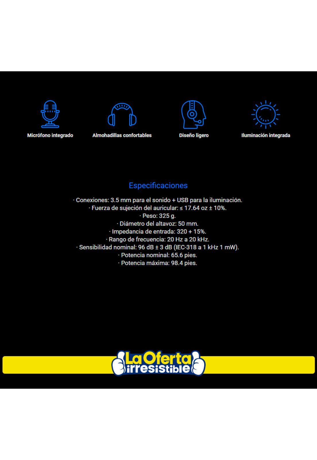 Audifonos Gamer Hp H400-2