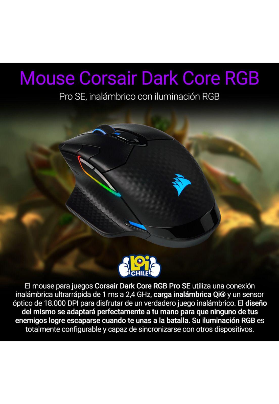 Mouse Gamer Corsair Dark Core RGB Pro SE Inalambrico-1