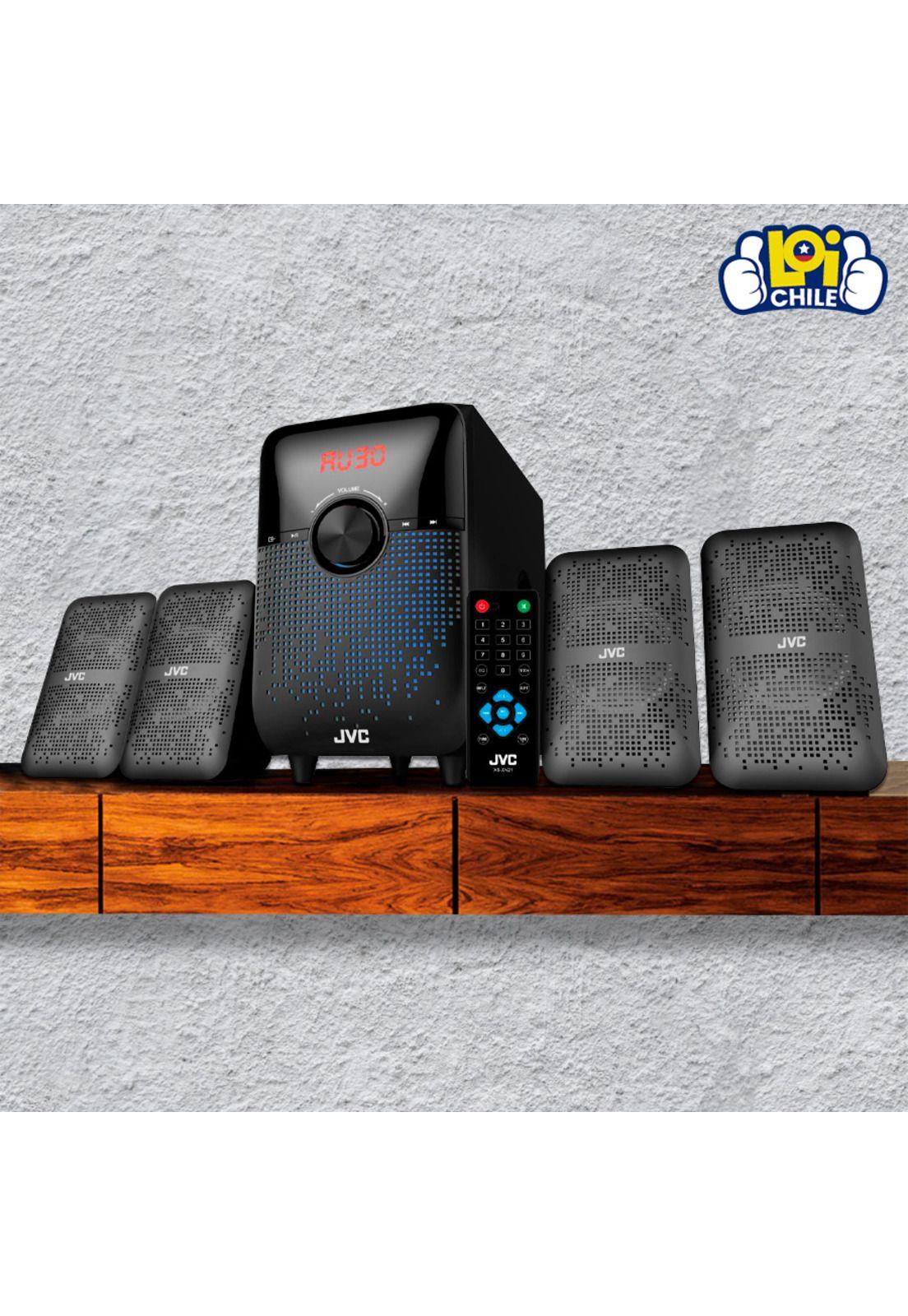 Home Theater JVC Teatro en Casa Sonido 4,2 65w Bluetooth USB Radio FM-3