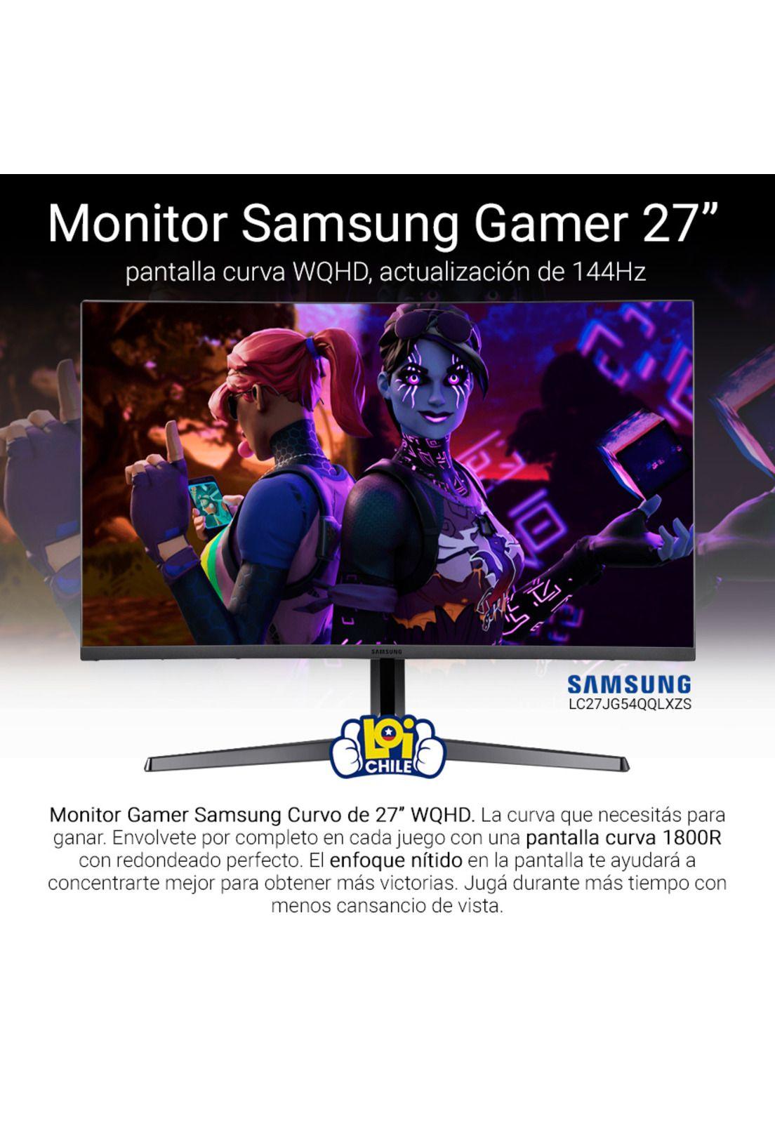 Monitor Gamer Curvo Samsung WQHD 27" 144Hz 2560x1440-1