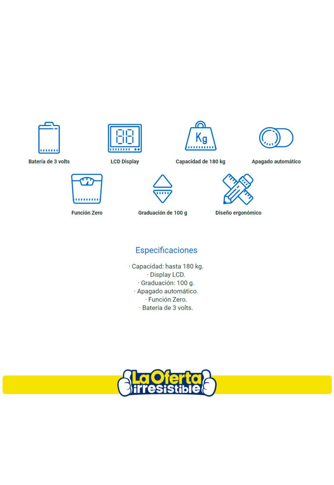Balanza Digital Nappo Con Capacidad 180kg Oferta Loi Chile-2