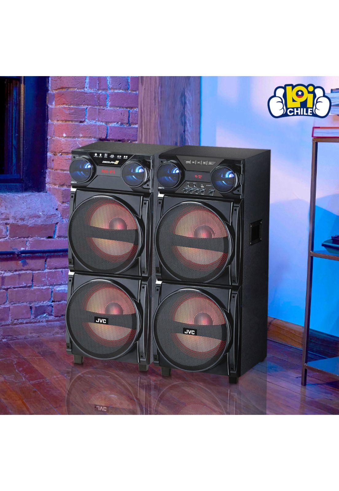 Parlante JVC 200W Bluetooth Radio FM LED-3