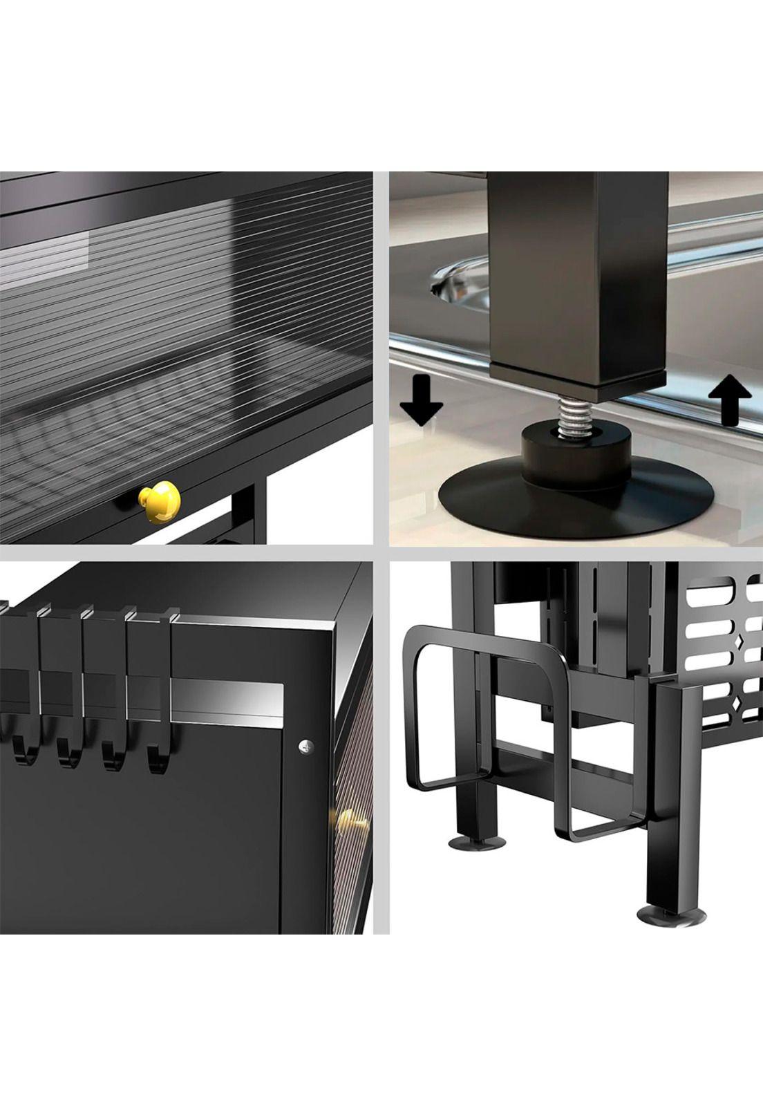 Escurridor Secador de Platos DecoTeam 2 Estantes y Puerta-2