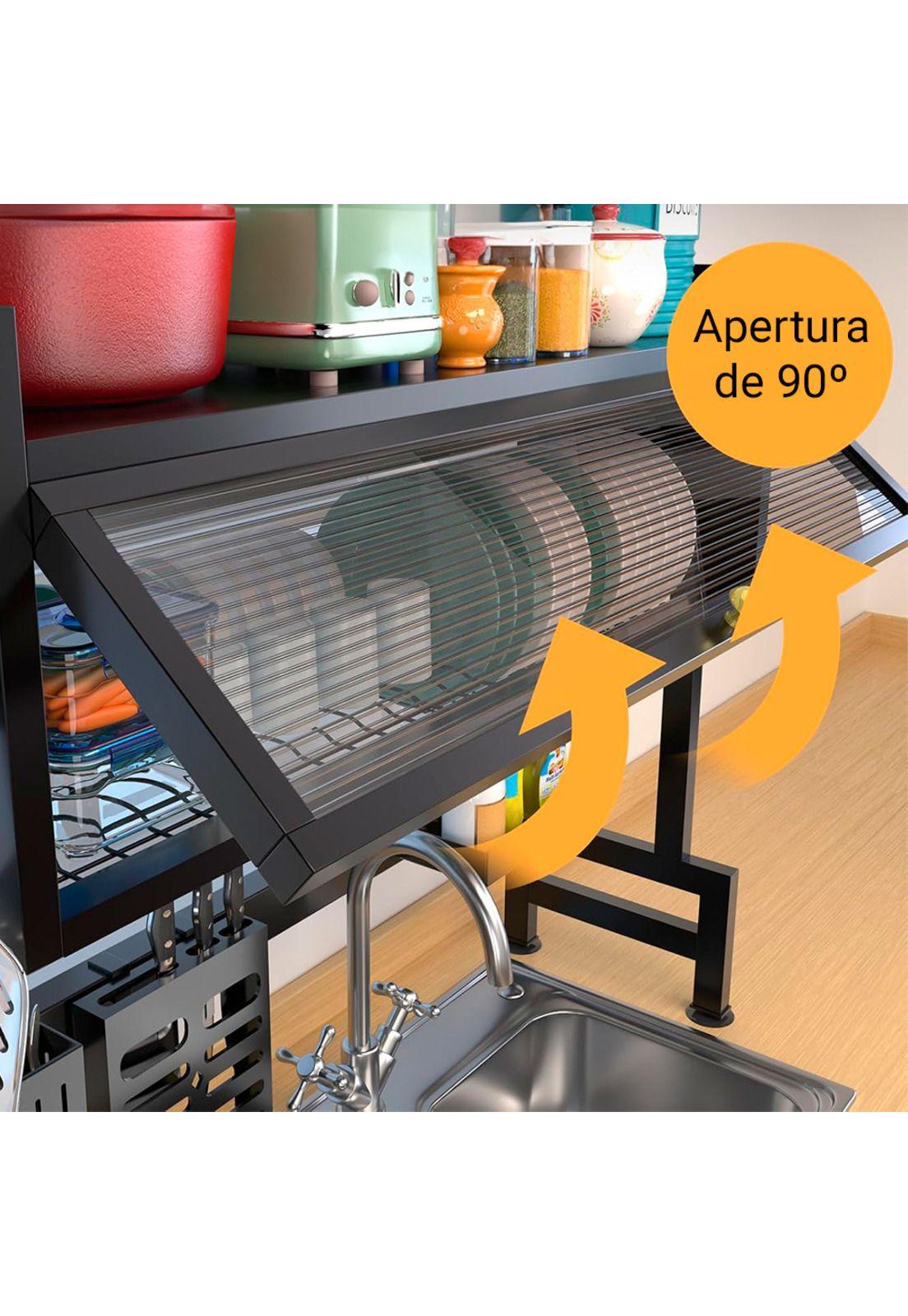 Escurridor Secador de Platos DecoTeam 2 Estantes y Puerta-3
