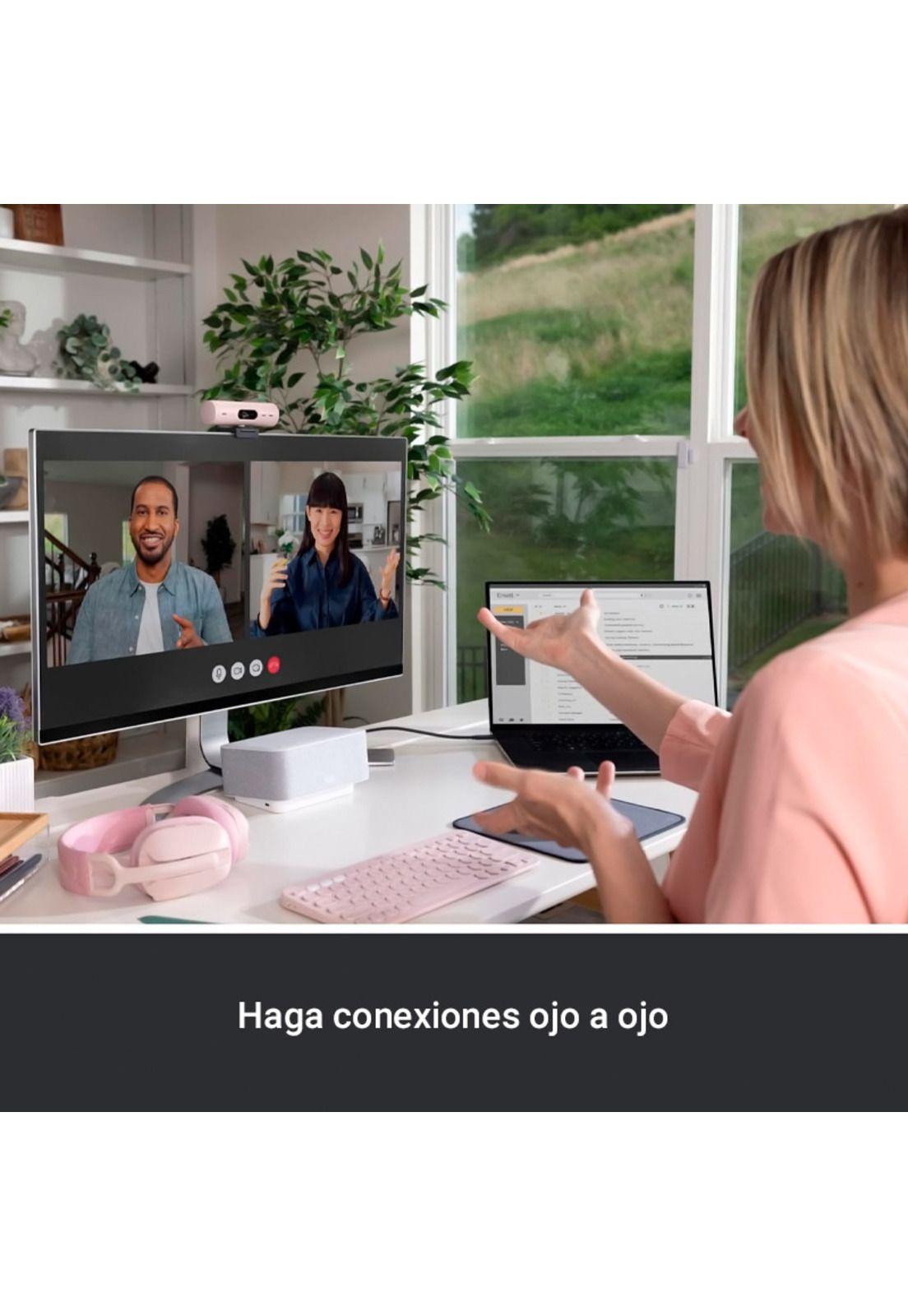 Webcam Logitech Brio 500 Webcam Full HD Rosa-9