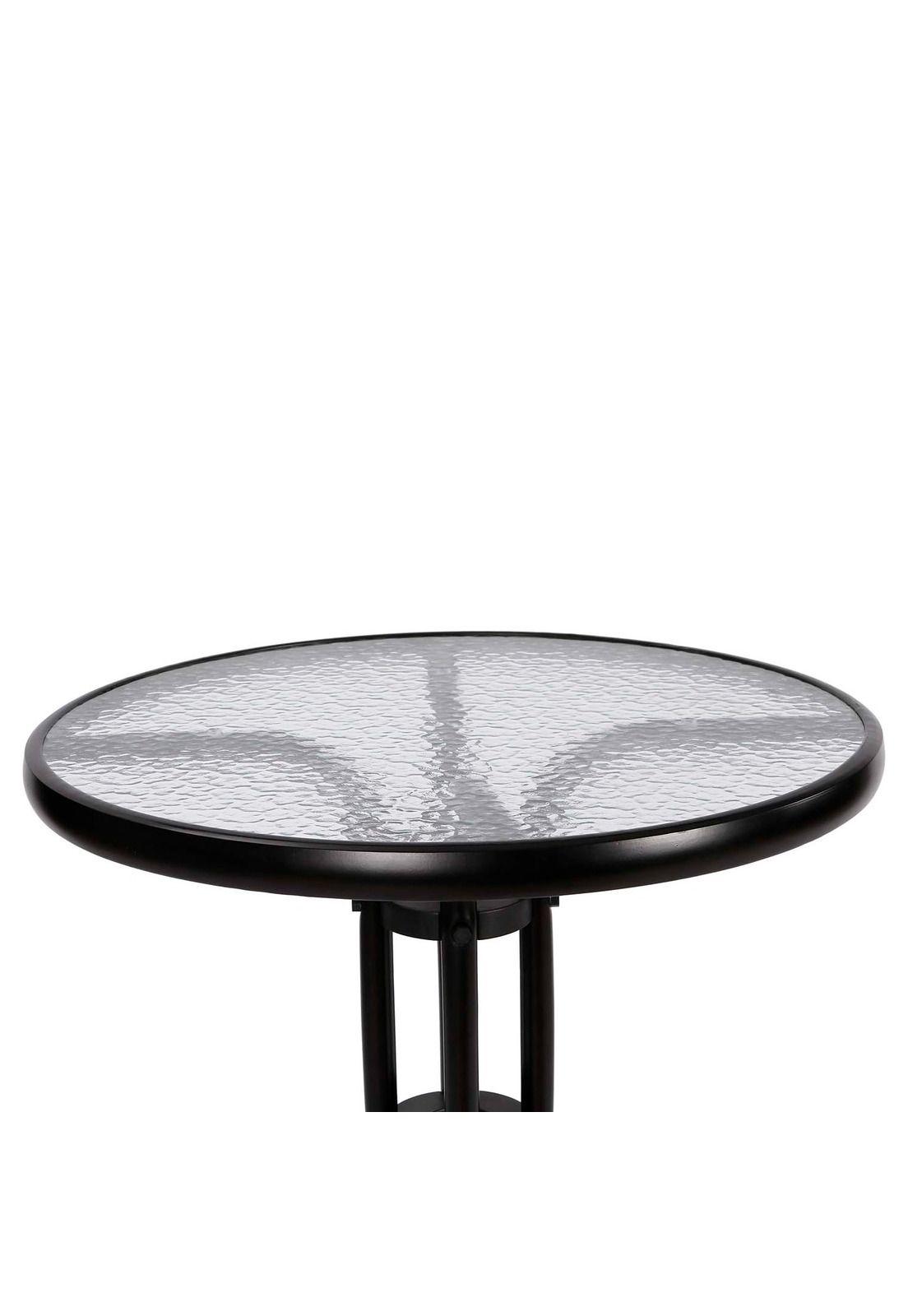 Juego de Terraza Jardín Mesa Vidrio 2 Sillas Impermeable-8