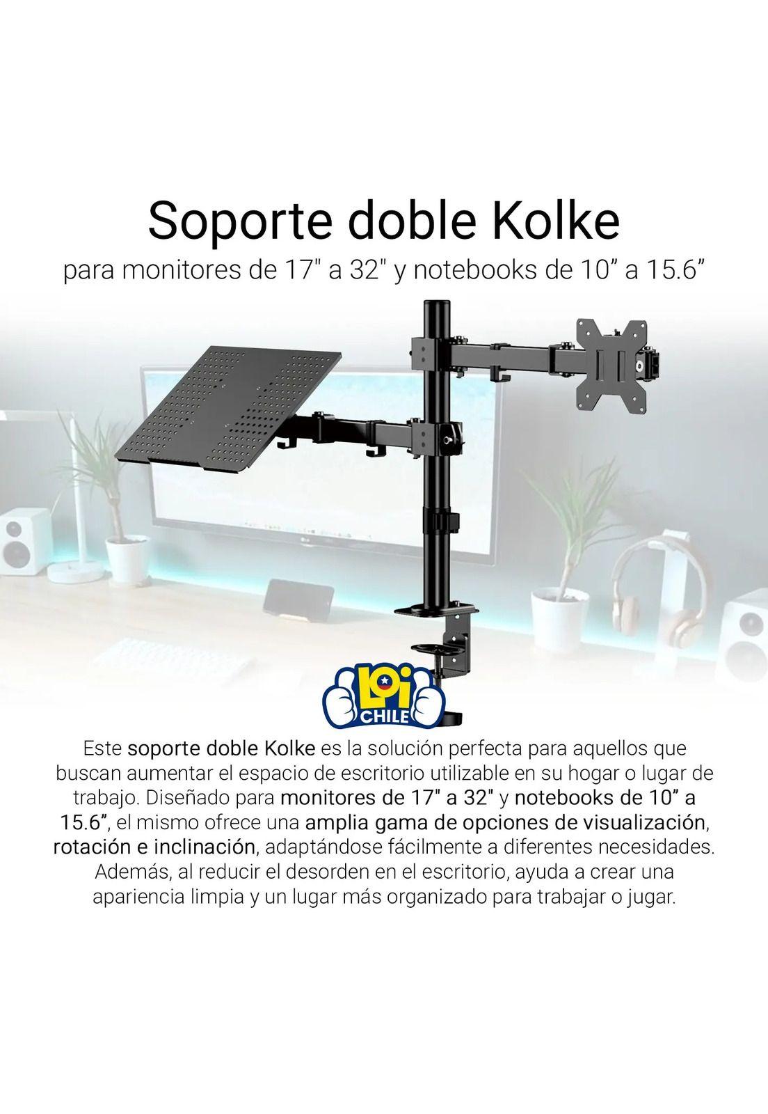 Soporte Monitor Notebook Kolke Brazo Articulado-1
