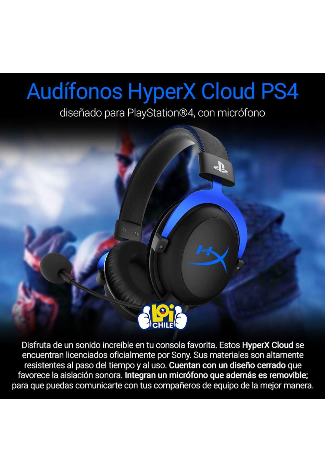 Audifonos Gamer HyperX Cloud para PS4-1