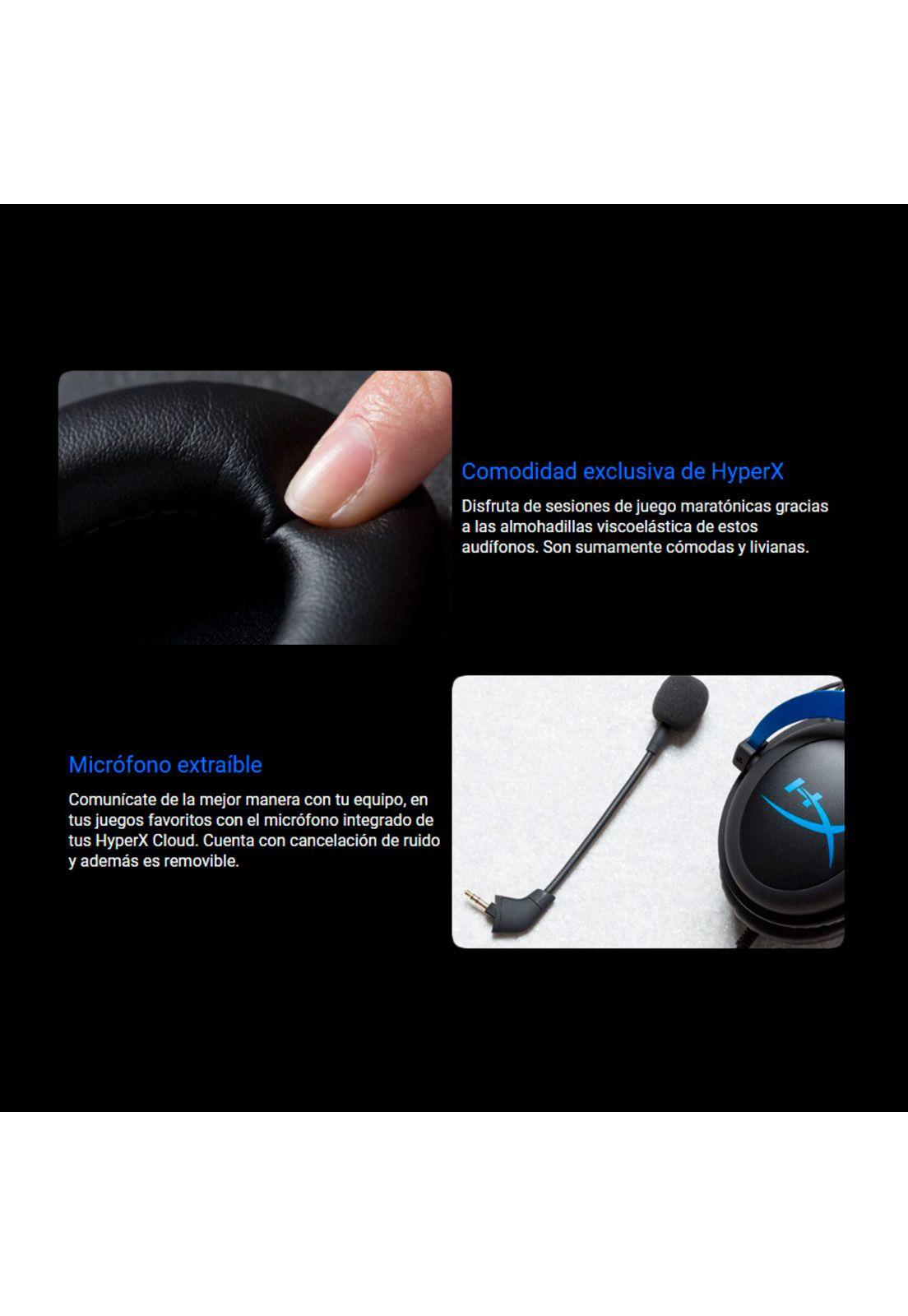 Audifonos Gamer HyperX Cloud para PS4-3