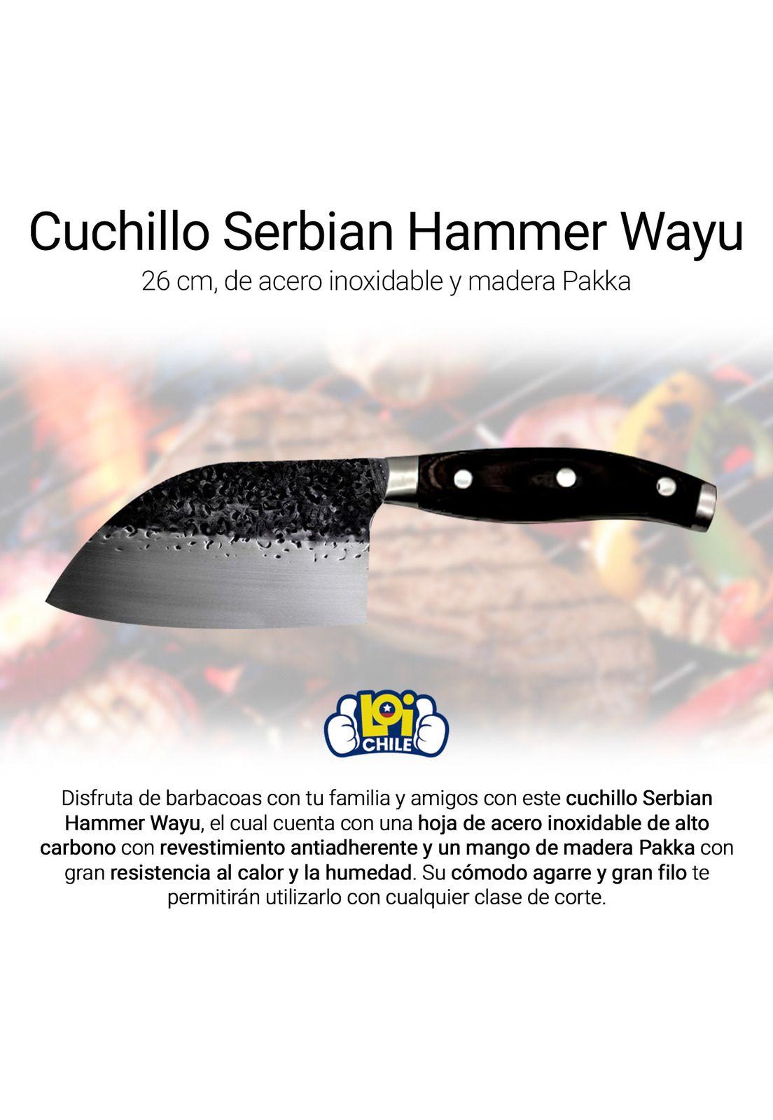 Cuchillo Profesional Hacha Hammer Serbian Wayu-3