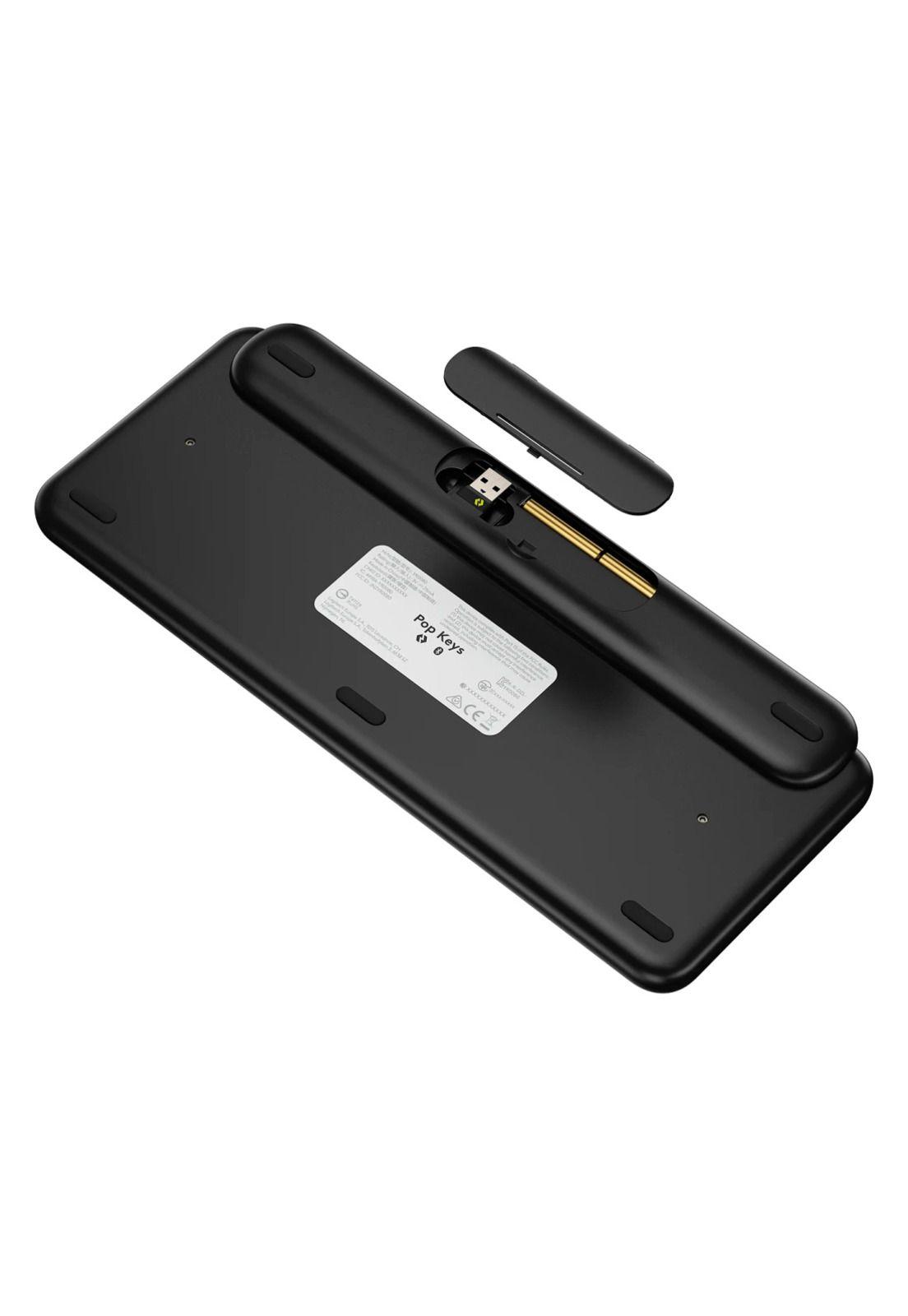 Teclado Inalámbrico Logitech Pop Keys Amarillo y Negro-5